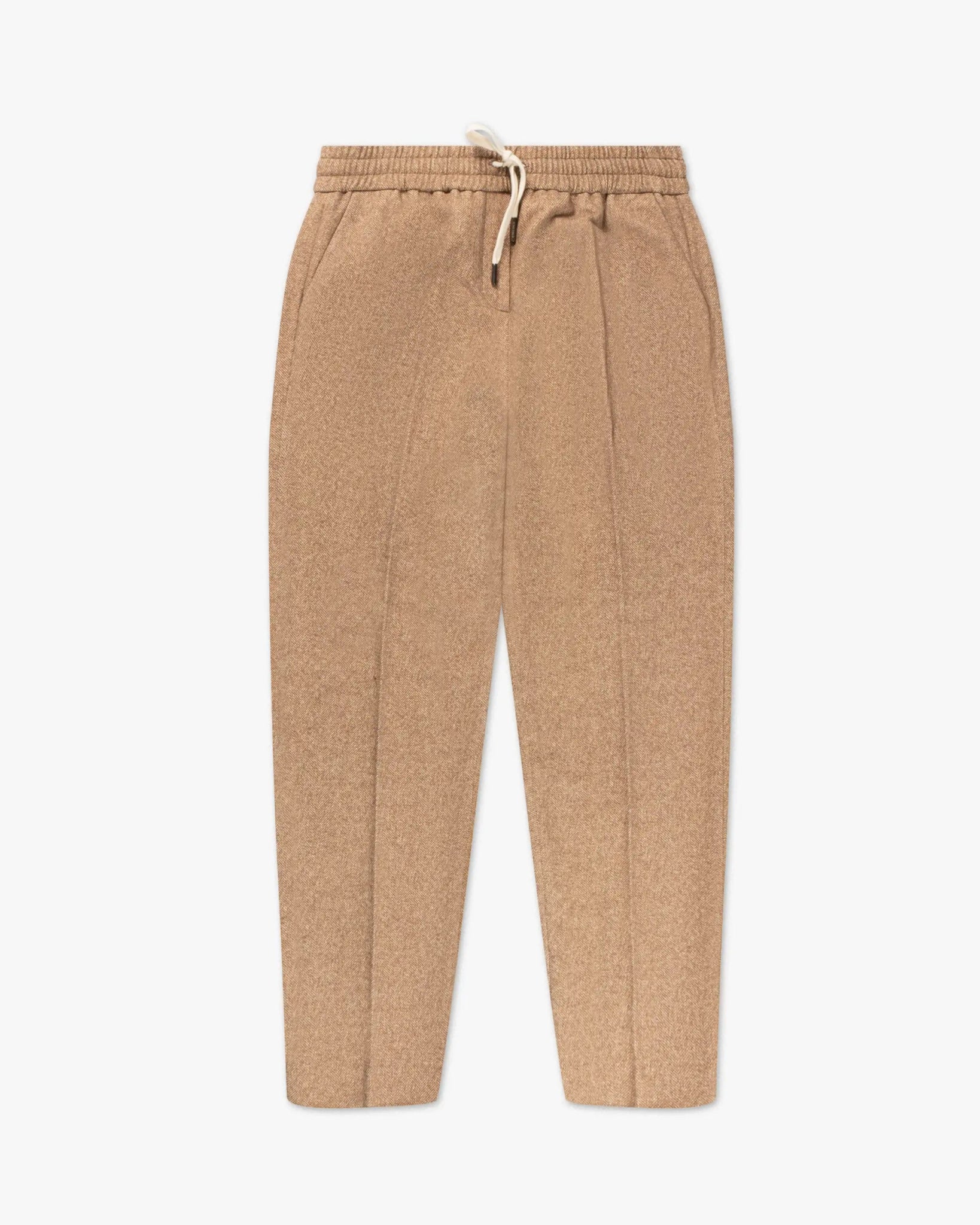 Jogginghose mit Fischgrätenmuster Melange von Circolo - Trousers CIRCOLO 1901