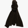 Kaffeebraune 2 fädige Cashmere Stola von Lunaria - Knitwear LUNARIA