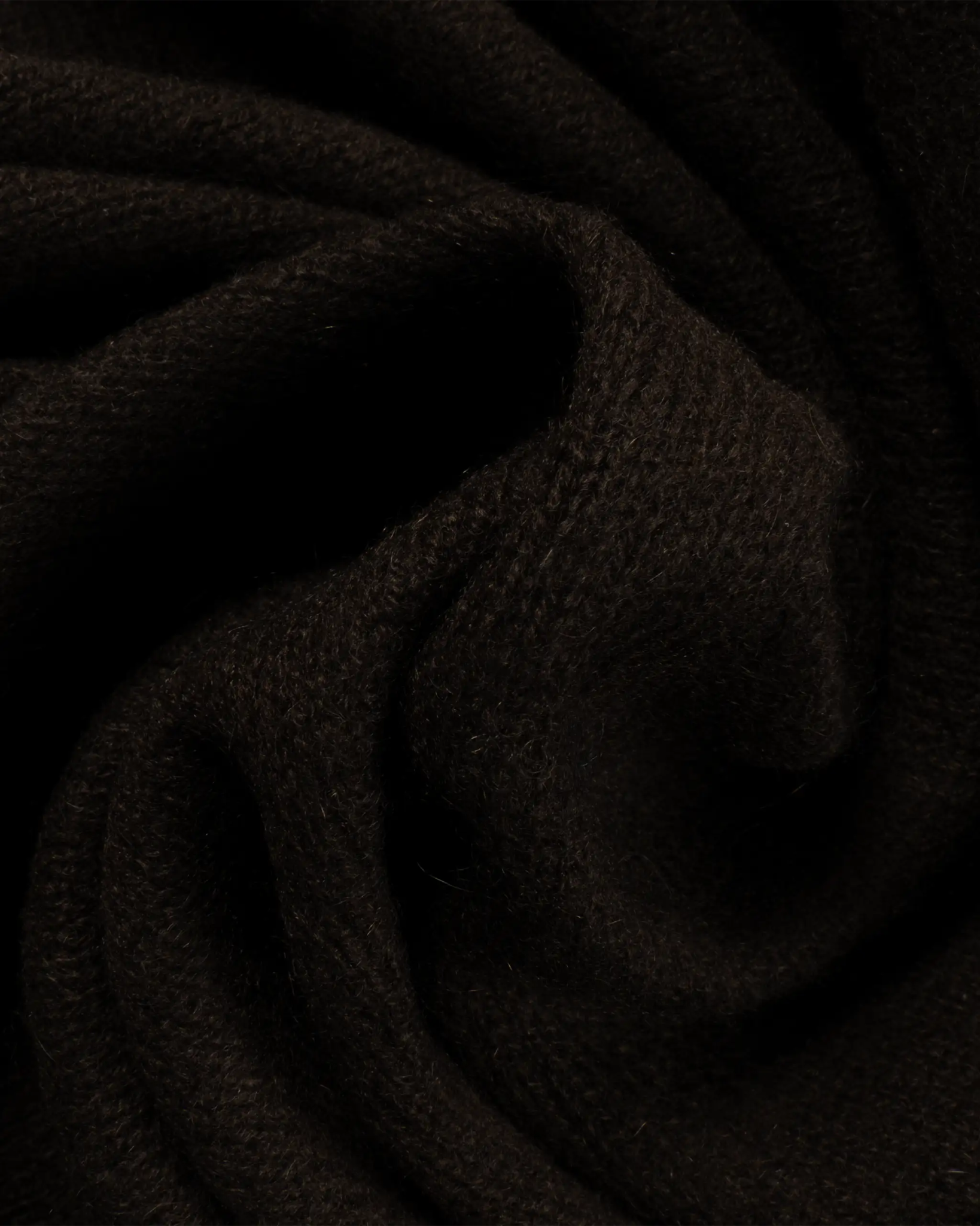 Kaffeebraune 2 fädige Cashmere Stola von Lunaria - Knitwear LUNARIA