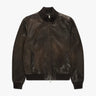Kaffeebraune Bomber Jacke Aus Gebondeter Wolle von Salvatore Santoro - Coats & Jackets SALVATORE S.