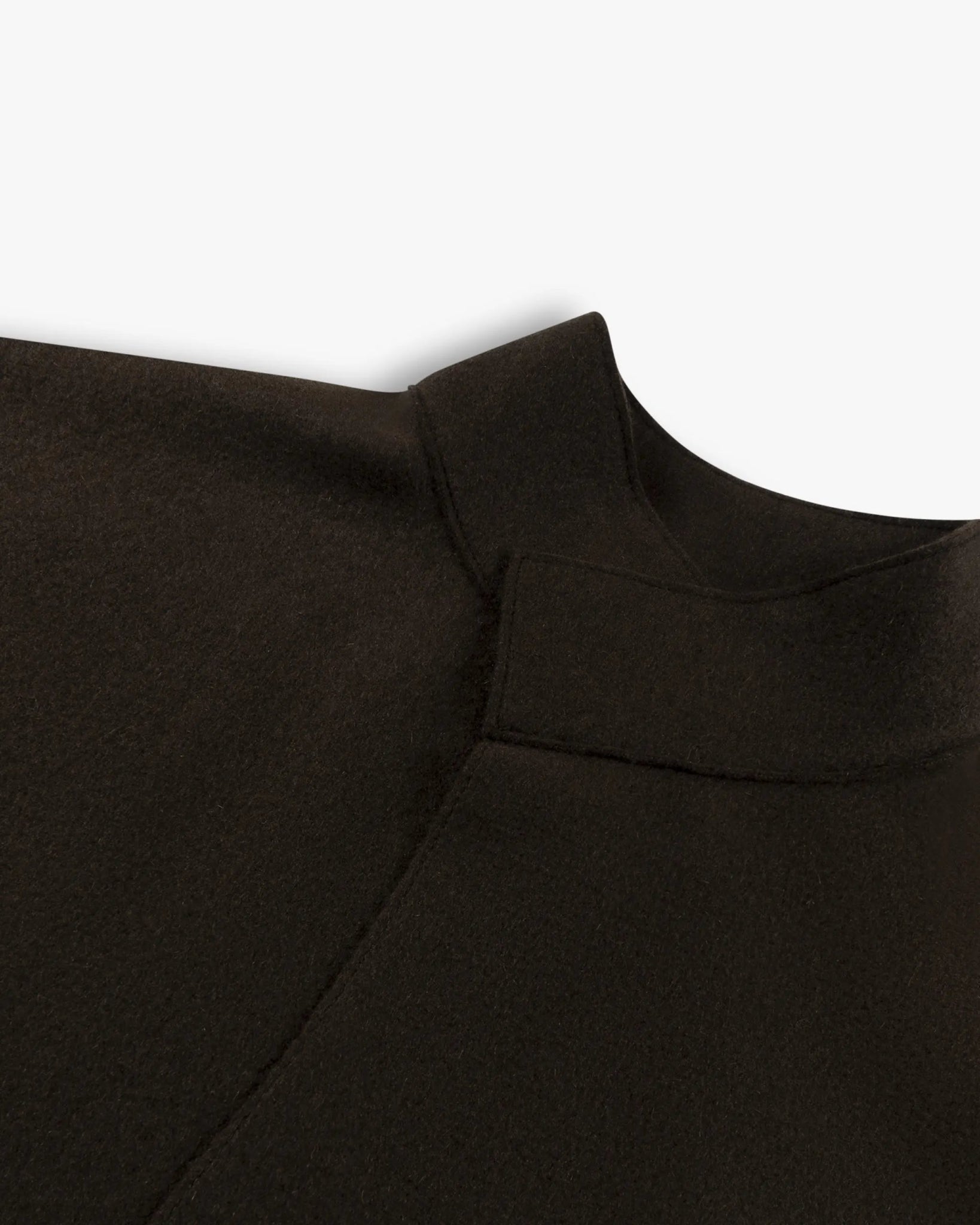Kaffeebrauner 3 - 4 Arm Gewalktes Cashmere Mantel von Lunaria - Knitwear LUNARIA