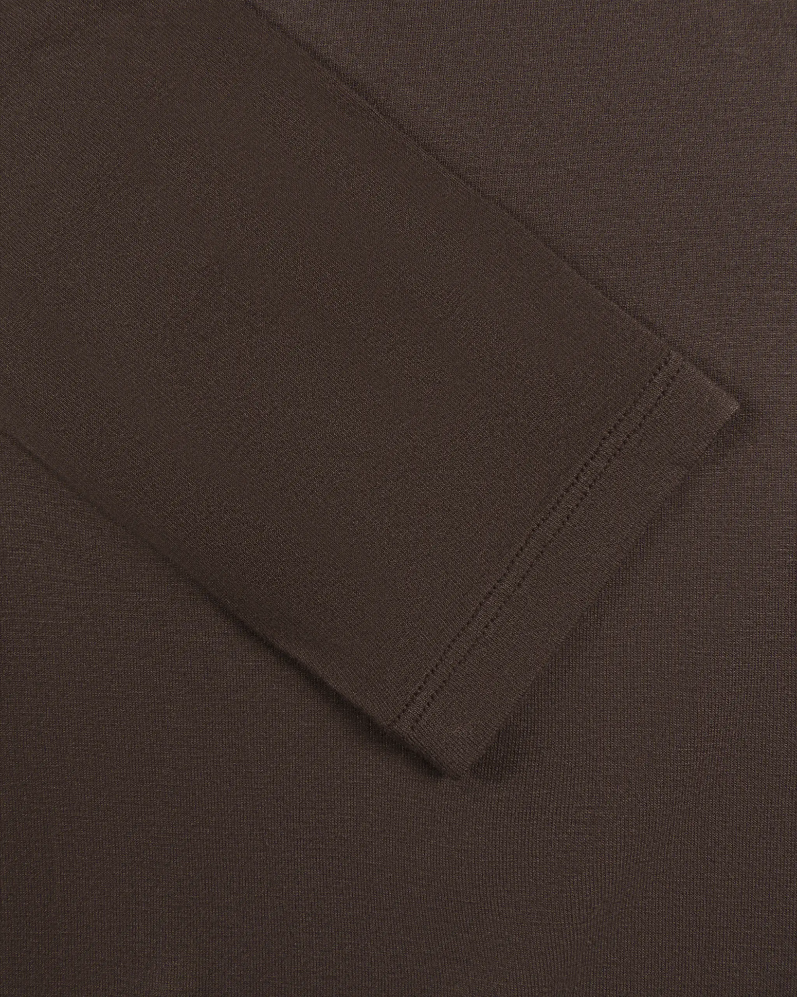 Kaffeefarbener Körpernaher Shirt Rolli von Majestic Filatures Deluxe - Shirts MAJESTIC