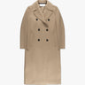 Kamelfarbener Gekochter Gepresster Uni Woll Armee Mantel von Harris Wharf London - Coats & Jackets HARRIS WARF