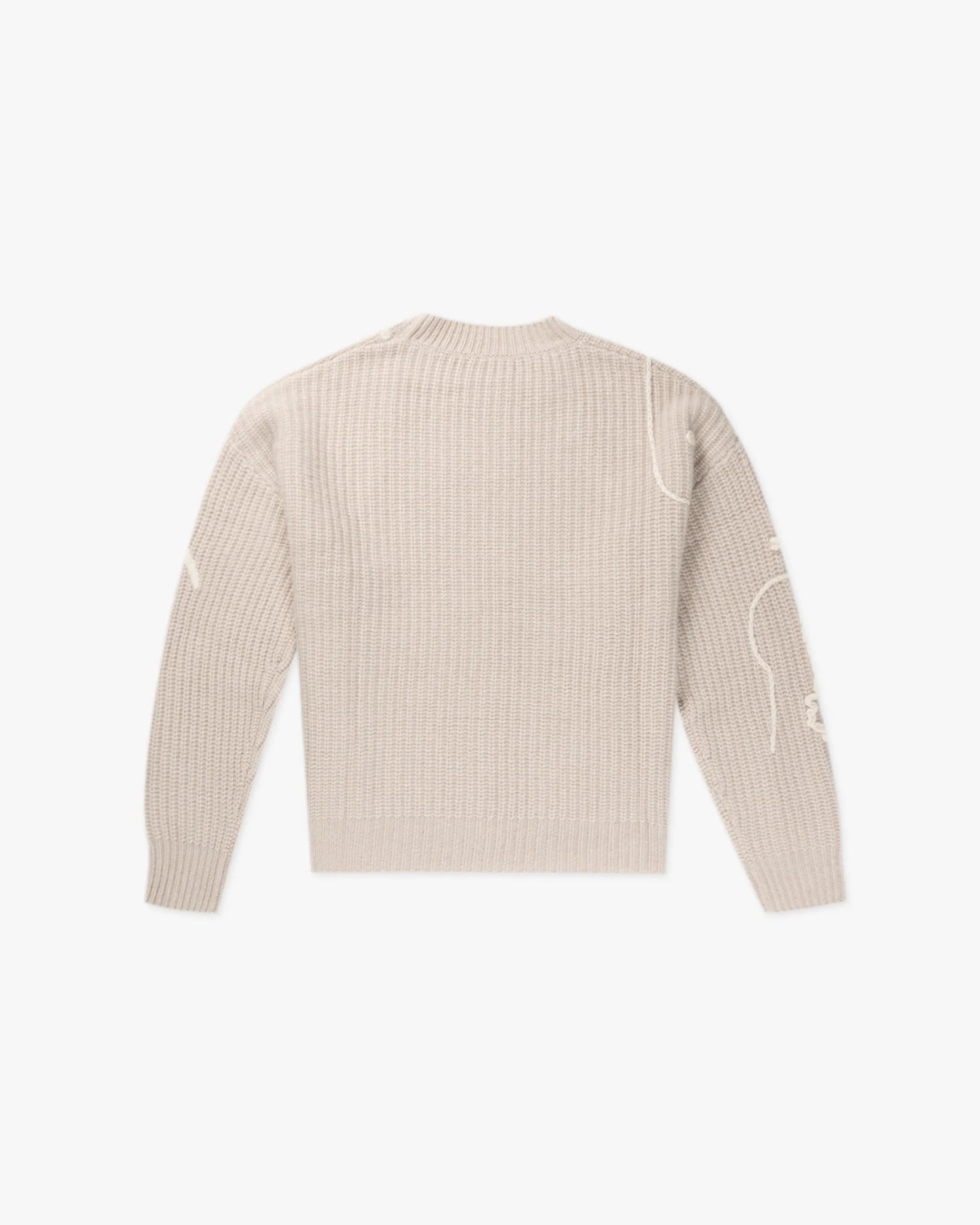 Kaschmir - Rippen - Rundhals - Pullover mit Verzierungen von Mia Fratino - Knitwear MIA FRATINO