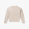 Kaschmir - Rippen - Rundhals - Pullover mit Verzierungen von Mia Fratino - Knitwear MIA FRATINO
