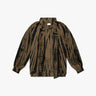 Khaki - Schwarze Batik - Bluse mit Verzierung von Salty Skin - Blouses SALTY SKIN
