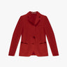 Kirschroter 3 Knopf Blazer mit Doppelschlitz von Tagliatore - Blazers TAGLIATORE