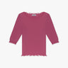 Knallpinkes distressed Rundhals 3/4 Ärmel Shirt von Philo Sofie - Knitwear PHILO - SOFIE