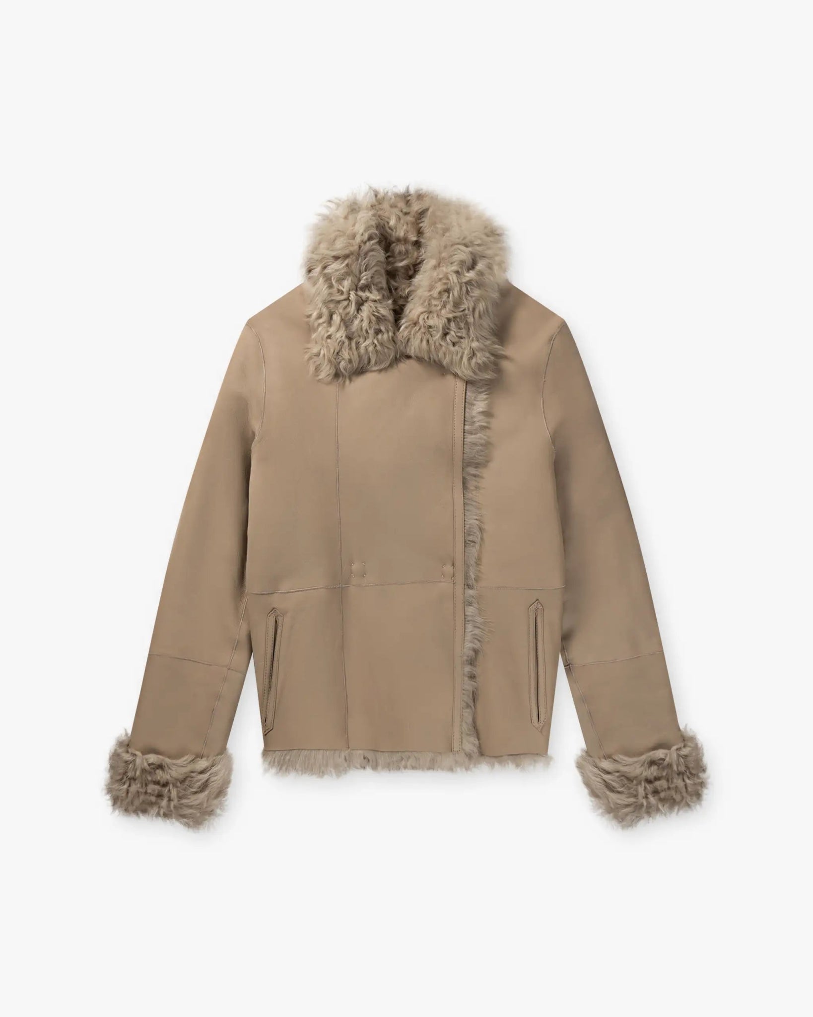 Kurze Wendbare Lockige Shearlingjacke von Balatt - Outdoor / Jacken BALATT