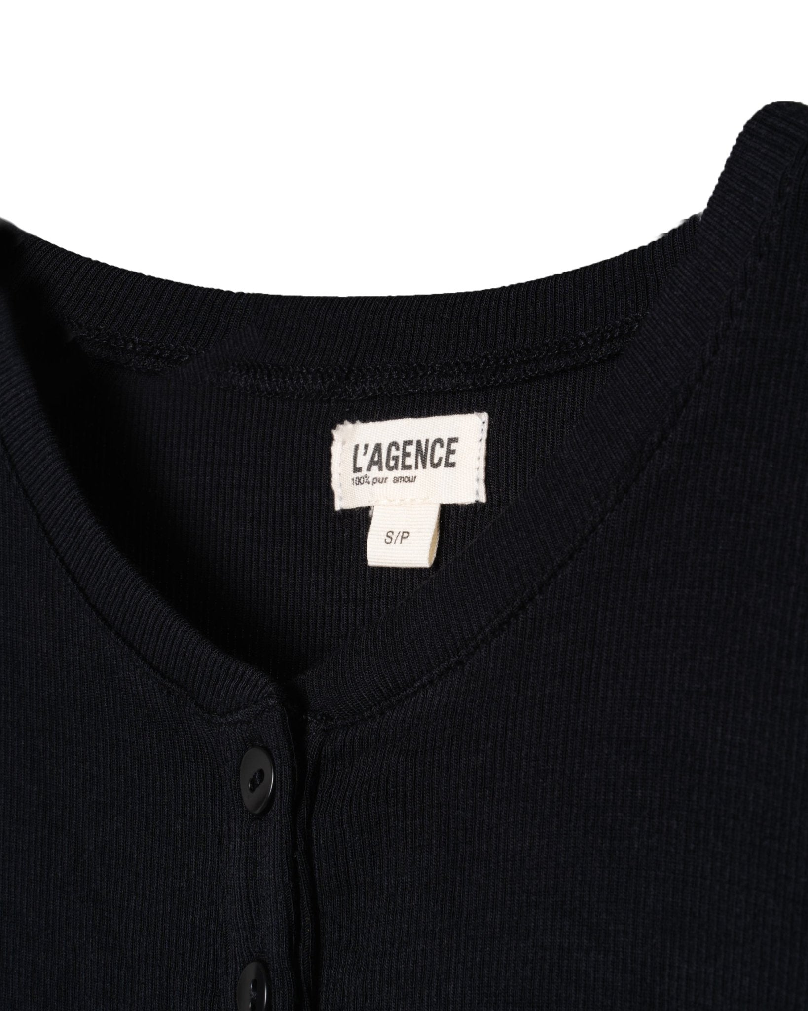 L AGENCE | MODAL - ELASTAN LUXURY RIB SERAFINO SHIRT-Shirts L`AGENCE LA