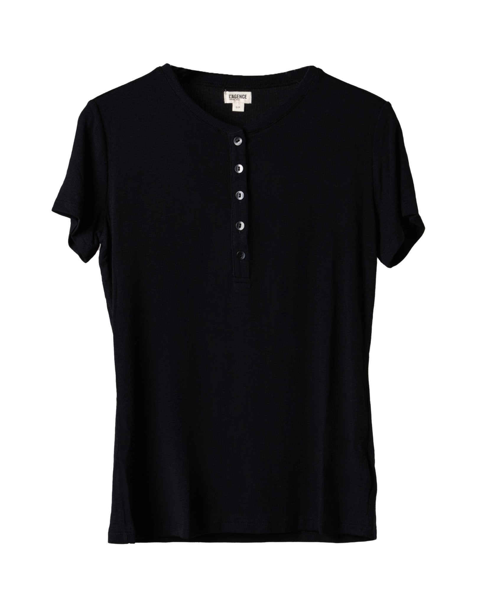 L AGENCE | MODAL - ELASTAN LUXURY RIB SERAFINO SHIRT-Shirts L`AGENCE LA