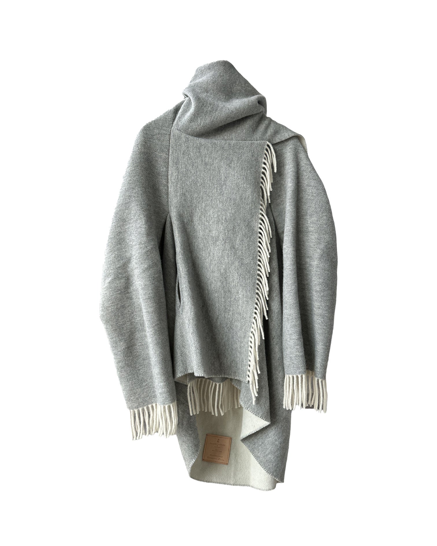 LA COUVERTURE | "GOOD VIBES ONLY" REVERSABLE STATEMENT PONCHO - Coats & Jackets LA COUVERTURE