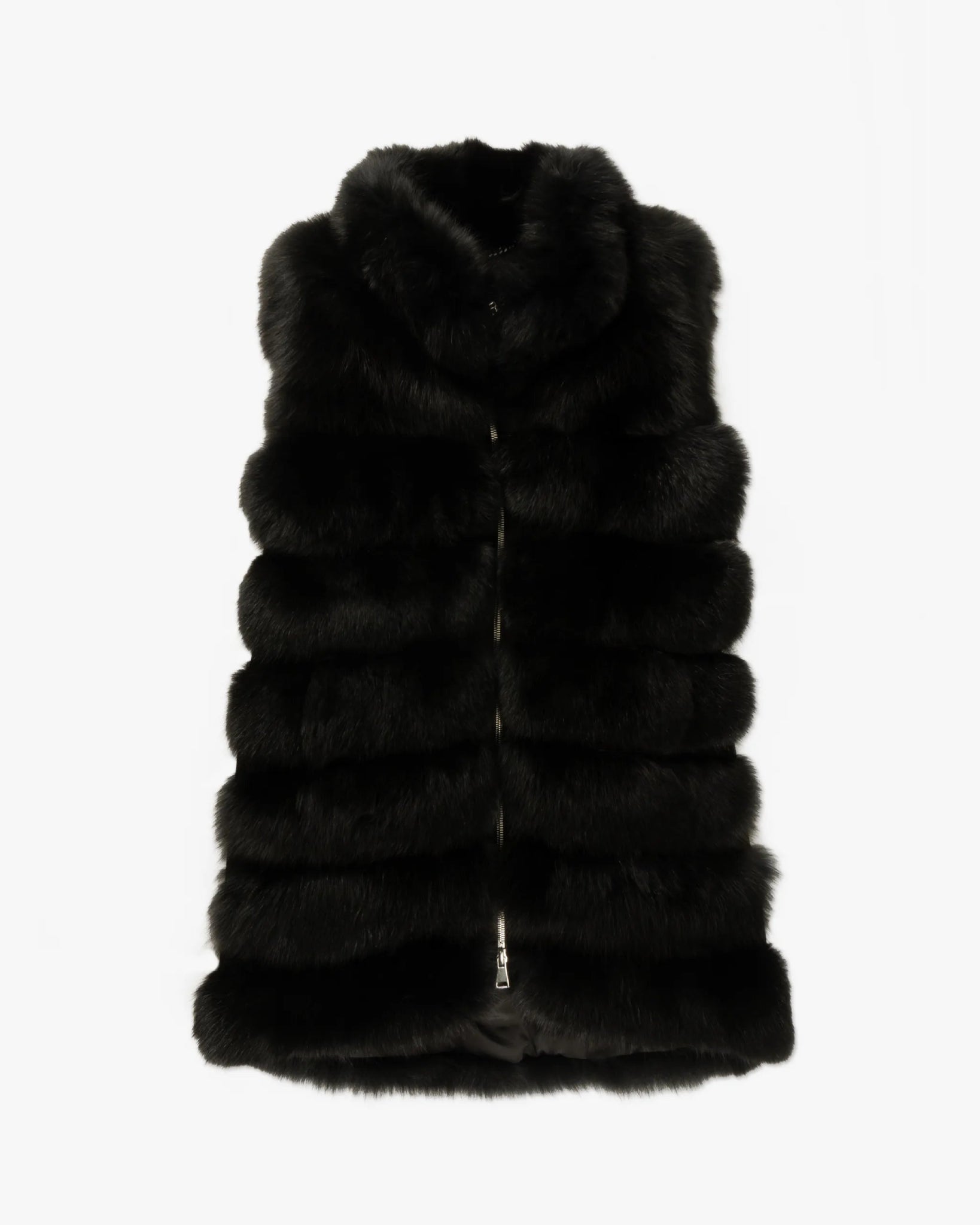 Langes Zobelbesatz - Fuchs - Gilet mit Reißverschluss von Suprema - Vests SUPREMA