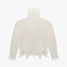 Lattefarbener Rollkragenpullover im Destroyed Stil von Seafarer - Knitwear SEAFARER