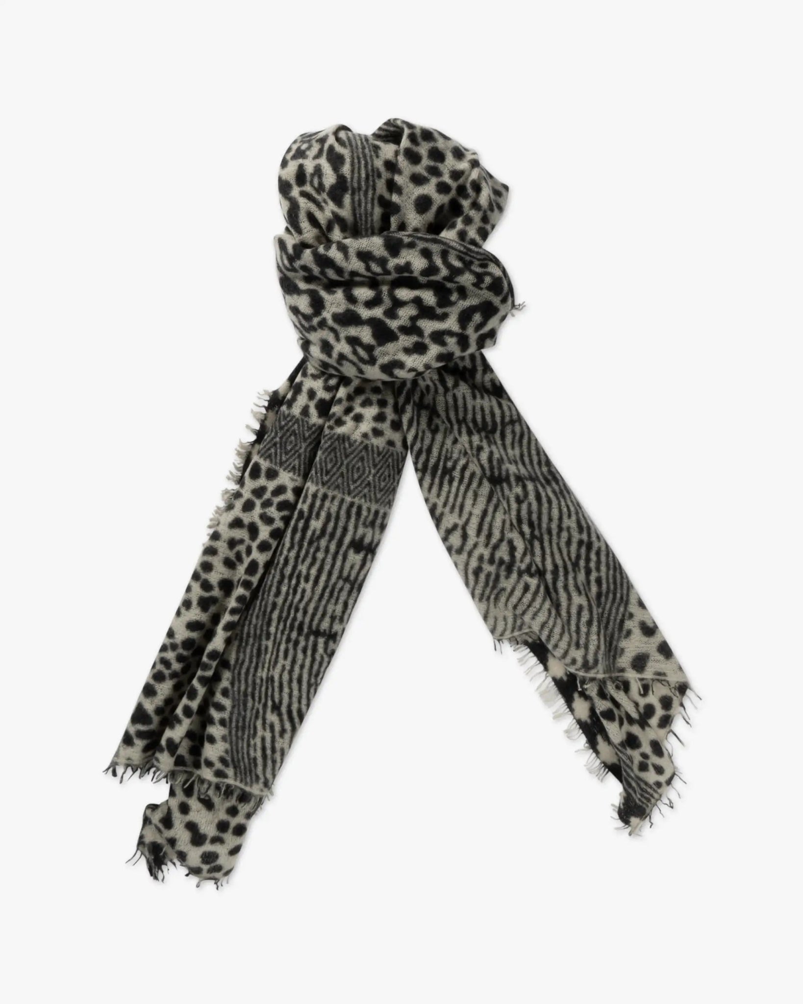 Leoparden Kaschmirfilz Schal von Purschoen - Scarves PURSCHOEN