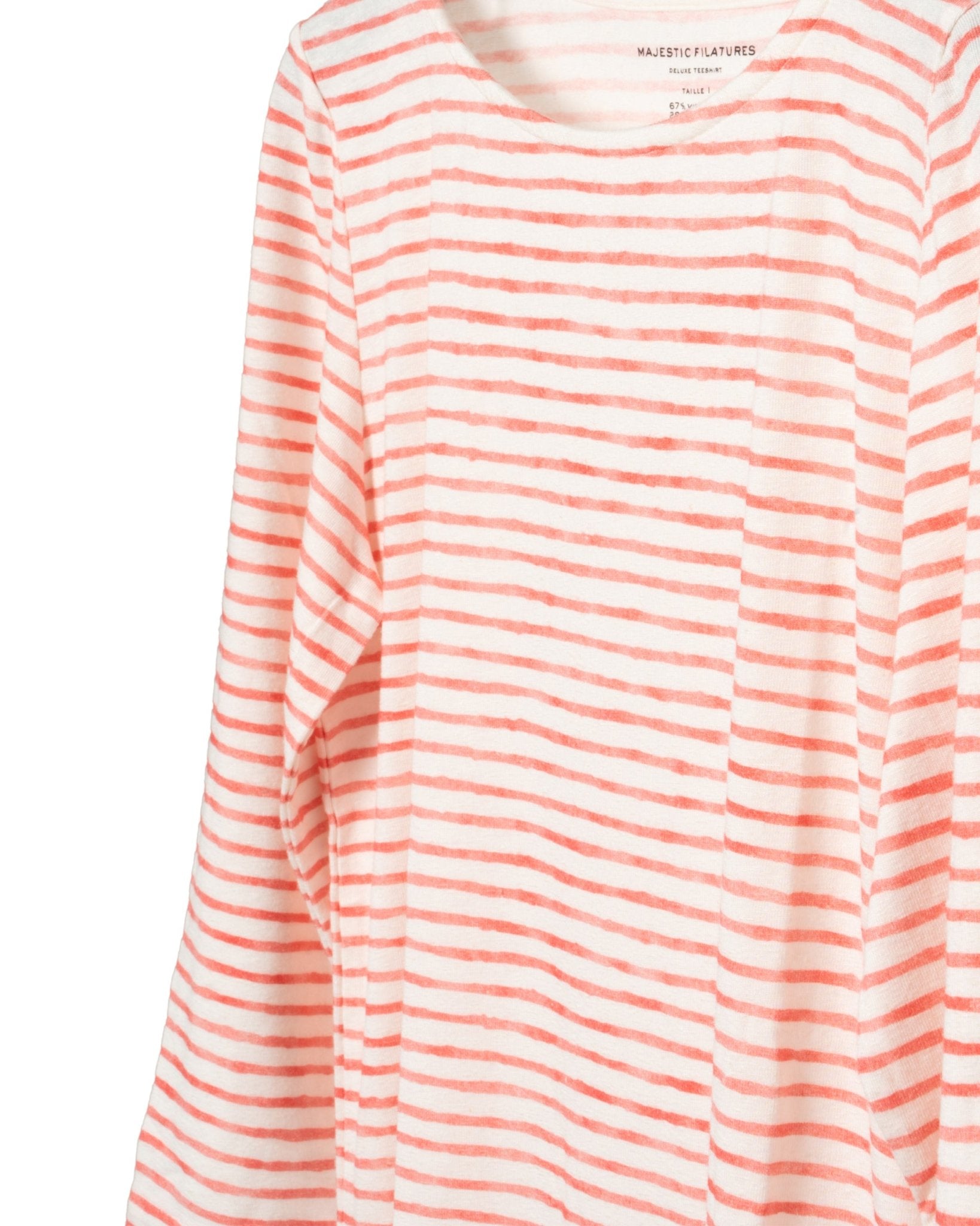MAJESTIC | 3 - 4 BOOTNECK STRIPE SHIRT - T-Shirts MAJESTIC