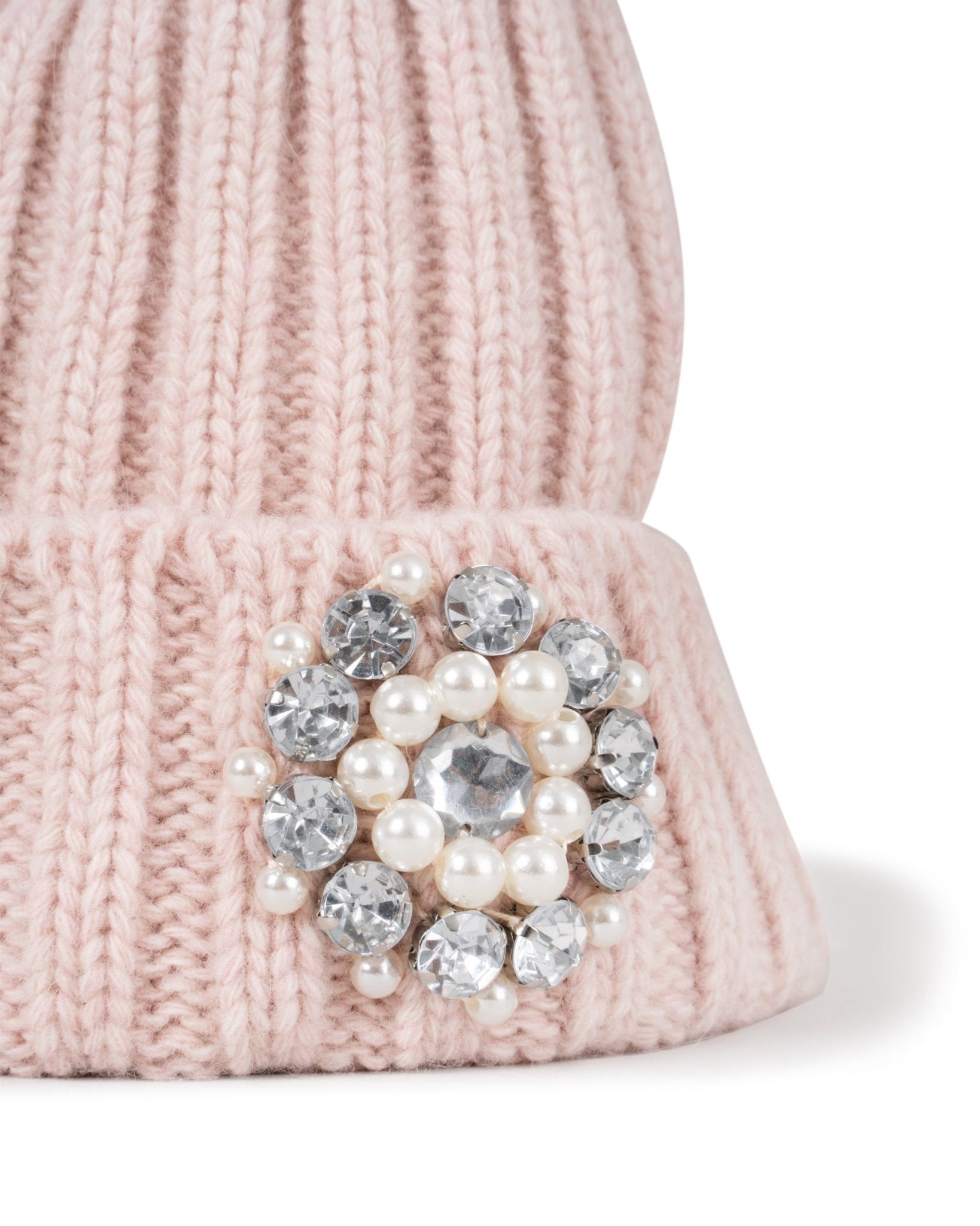 MARCO DEL FORTE | JEWEL - TRIM WOOL HAT WITH FOX - Hats & Caps MDF MARCO DEL