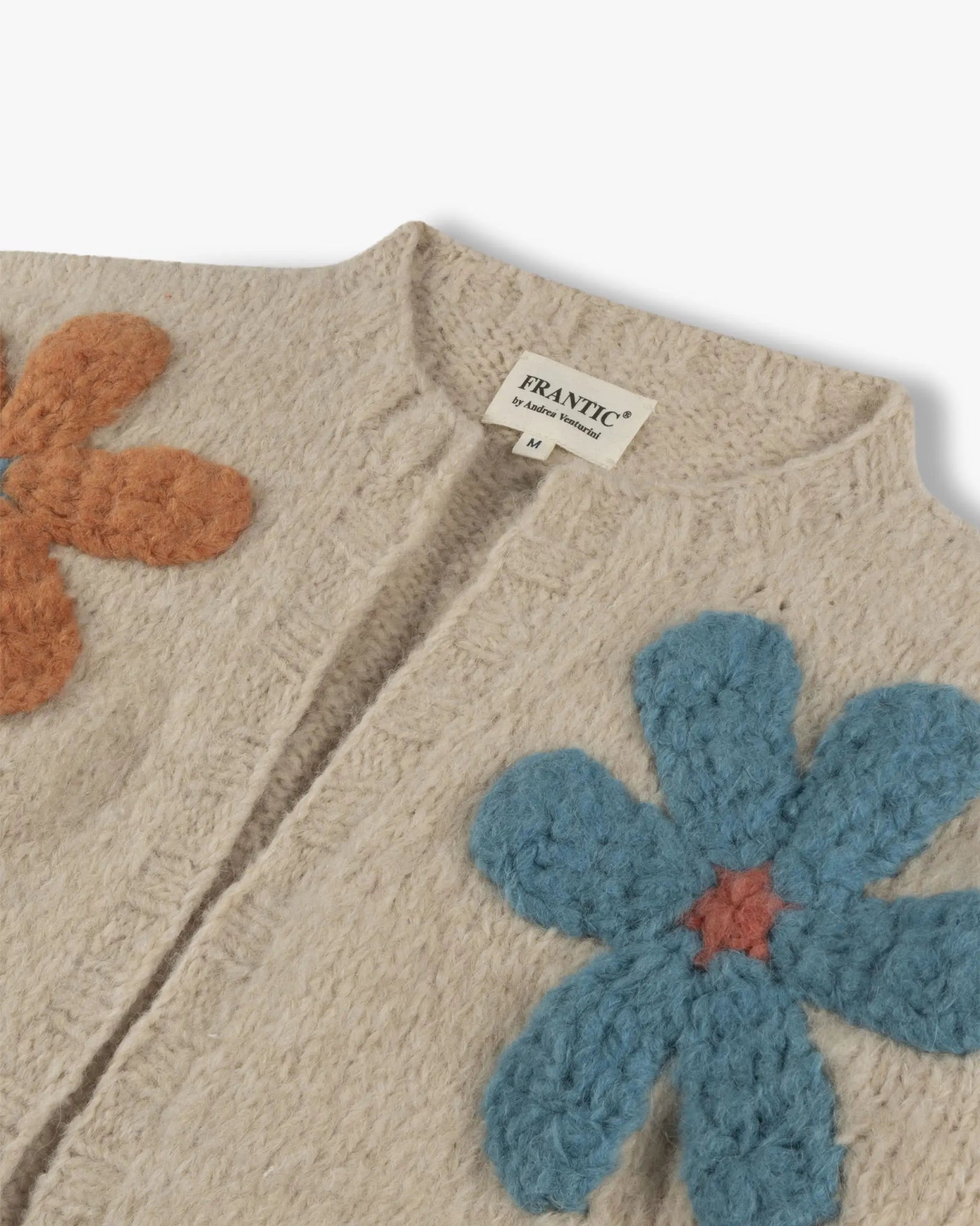 Marfilfarbener Offener Kurz Cardigan von Frantic by Andrea Venturini - Knitwear FRANTIC