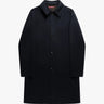 Marineblauer Double Face Wool Mantel von Luciano Barbera - Coats & Jackets LUCIANO BARBERA