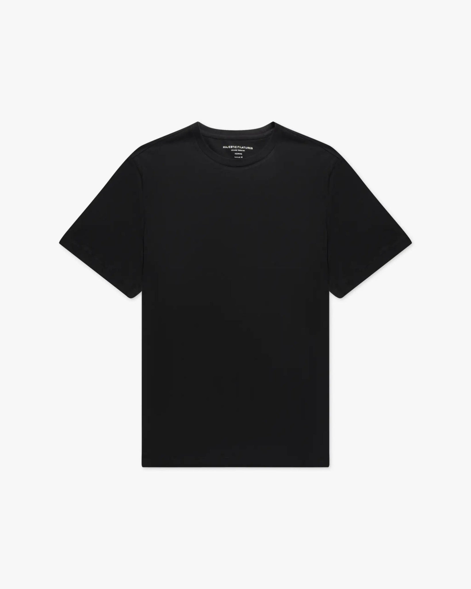 Marineblaues Rundhalbsarm T-Shirt von Majestic Filatures - Shirts MAJESTIC