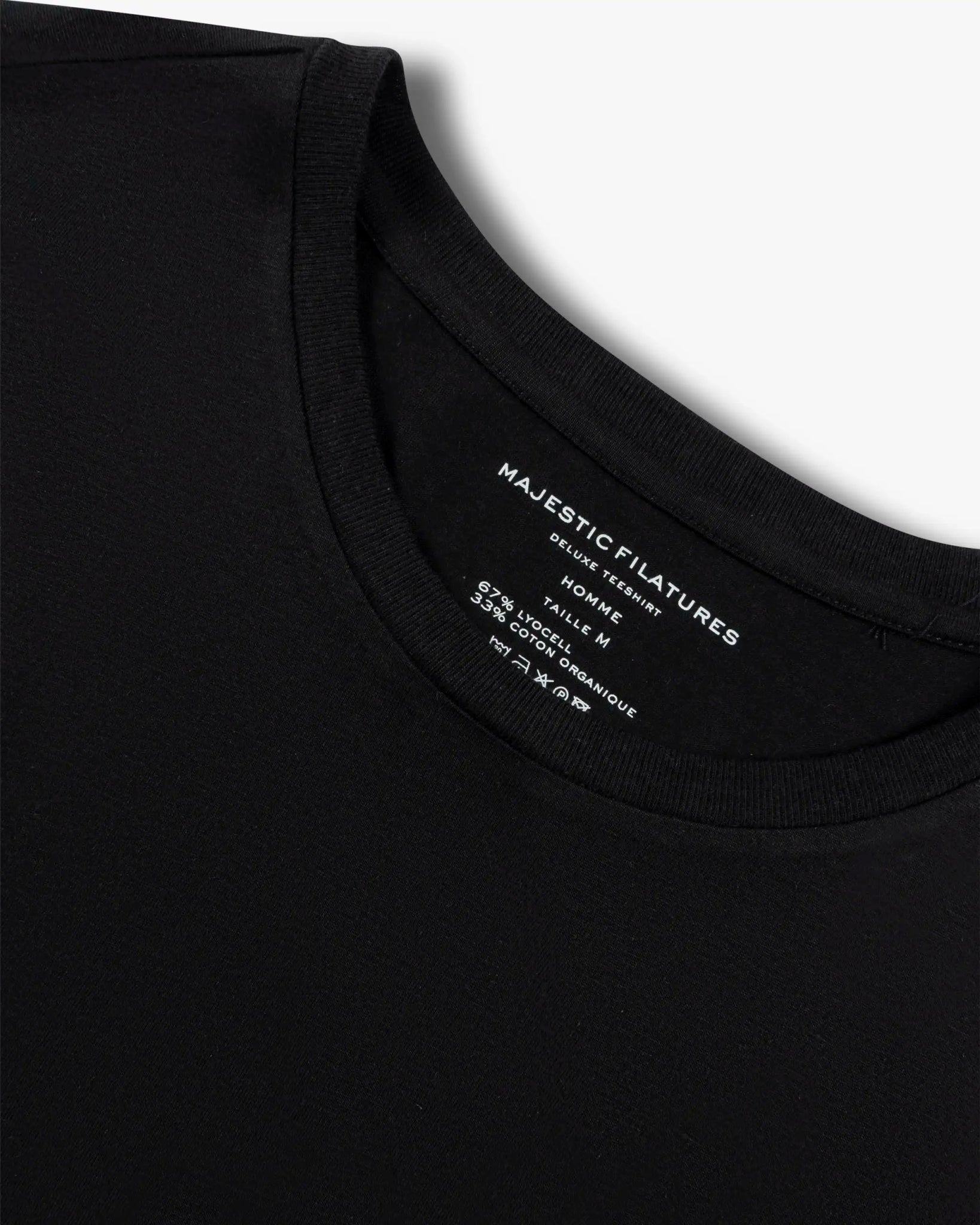Marineblaues Rundhalbsarm T-Shirt von Majestic Filatures - Shirts MAJESTIC