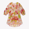 Mehrfarbiges Rosa Kurzes V - Kleid mit Blumenmuster von Salty Skin - Dresses SALTY SKIN