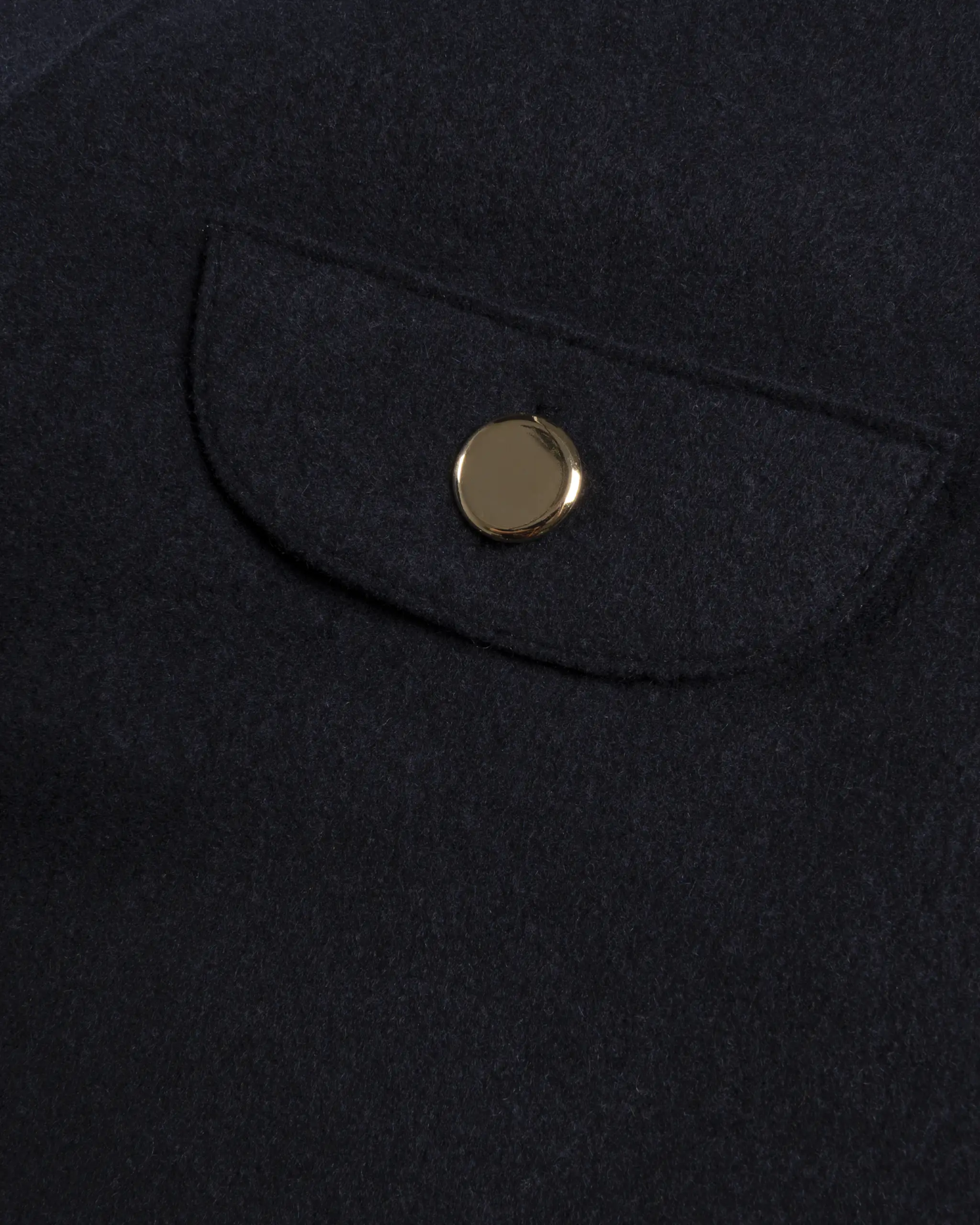 Merino Navy 2 Fädig Gewalkte Cashmere Chanel Jacke von Lunaria - Knitwear LUNARIA