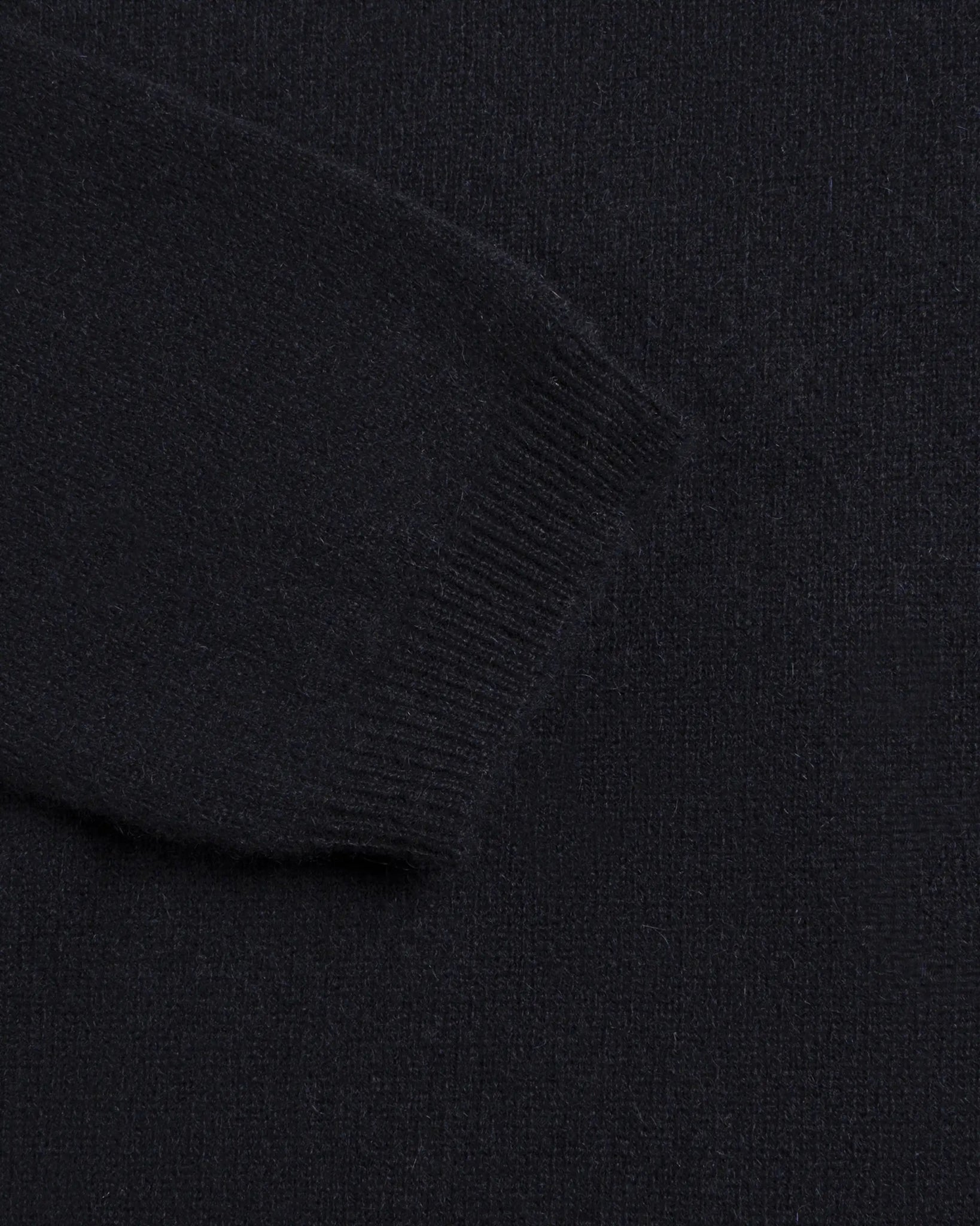 Merino Navy 2 Fädiger Cashmere Langarm Boxy Rundhals von Lunaria - Knitwear LUNARIA