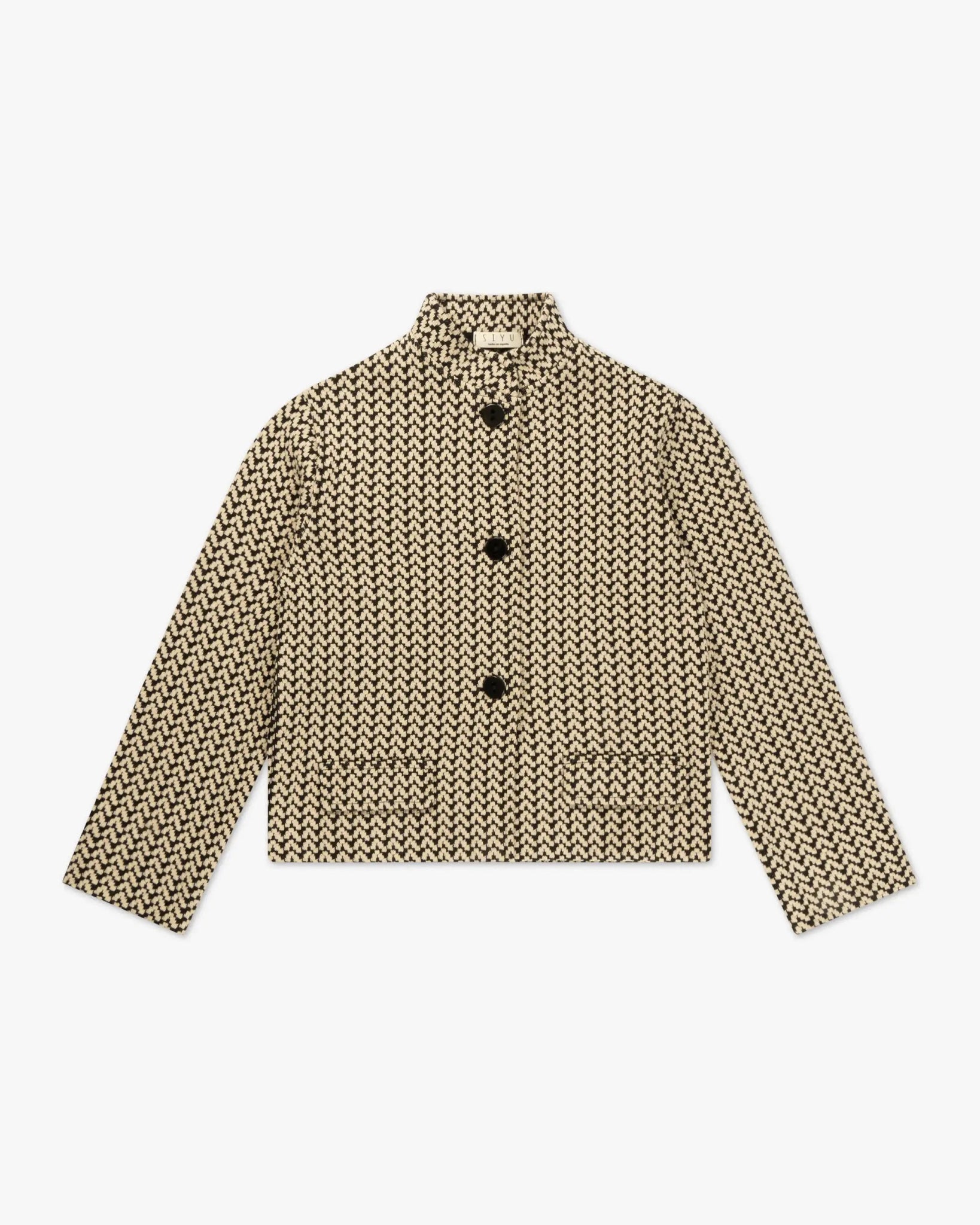 Merinowoll Jacquard Blazer von Siyu - Blazers SIYU