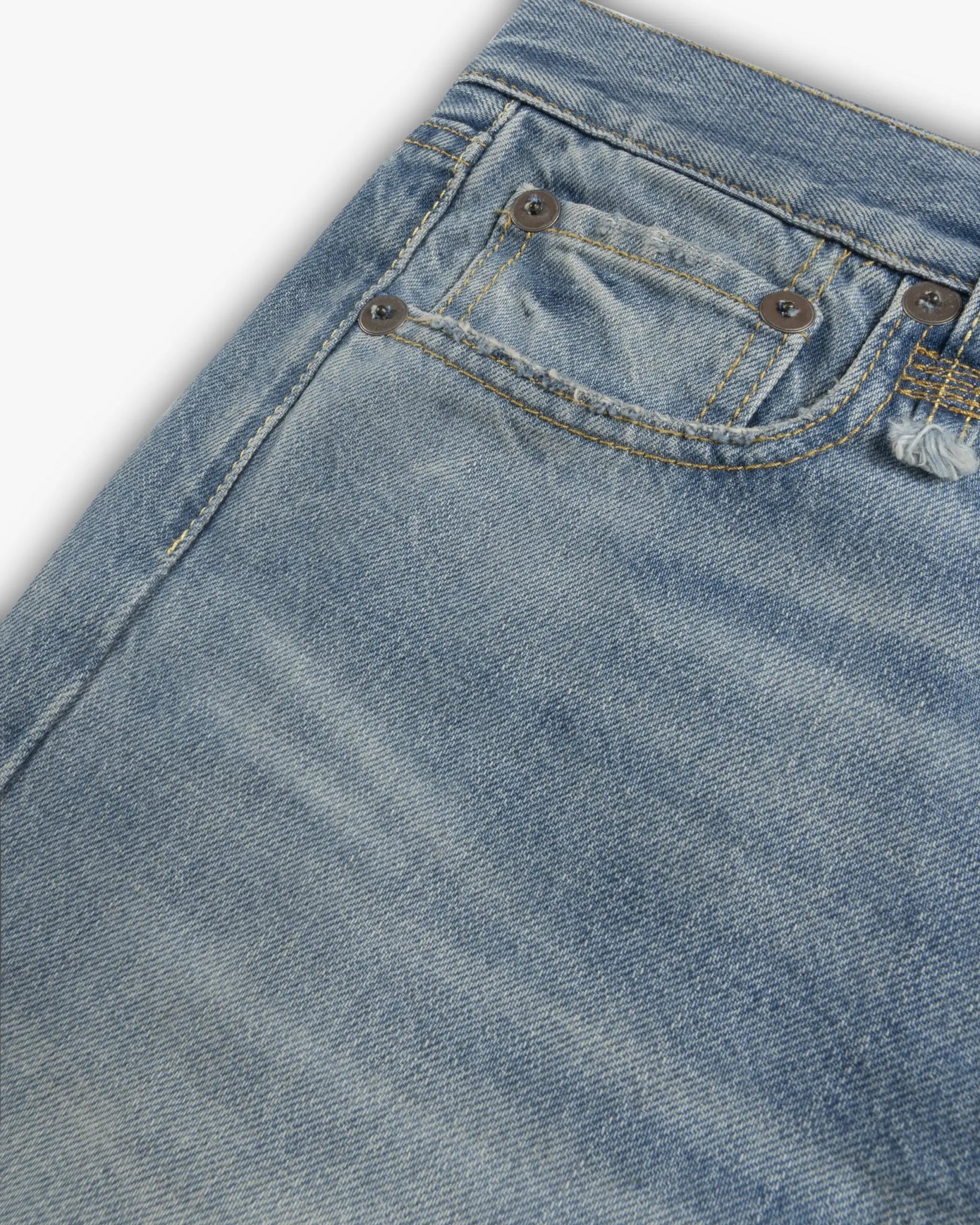 Merrinblaue Cuffed Romeo Denim Jeans von R13 New York - Trousers R13 WOMEN