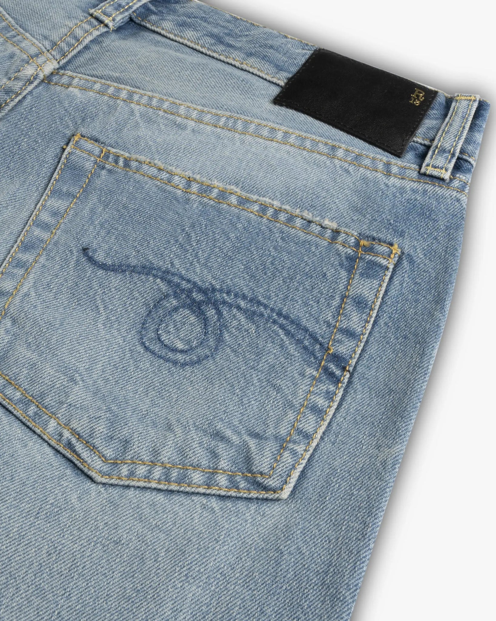Merrinblaue Cuffed Romeo Denim Jeans von R13 New York - Trousers R13 WOMEN