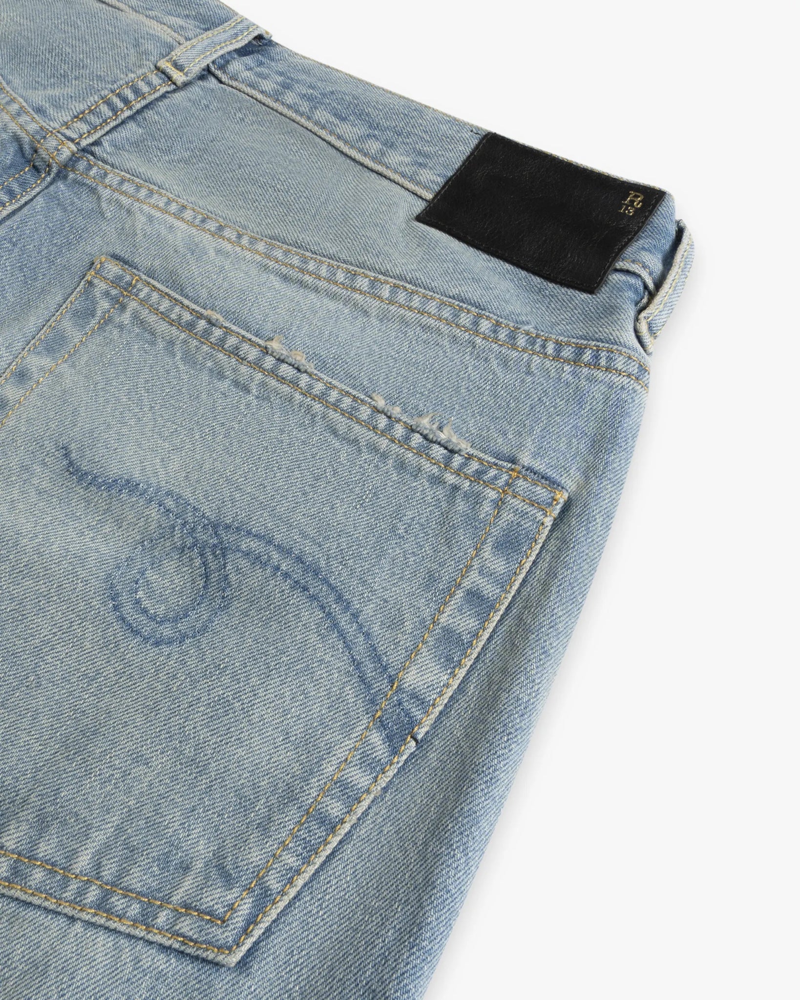 Merrinblaue Tailored Drop Jeans von R13 New York - Trousers R13 WOMEN