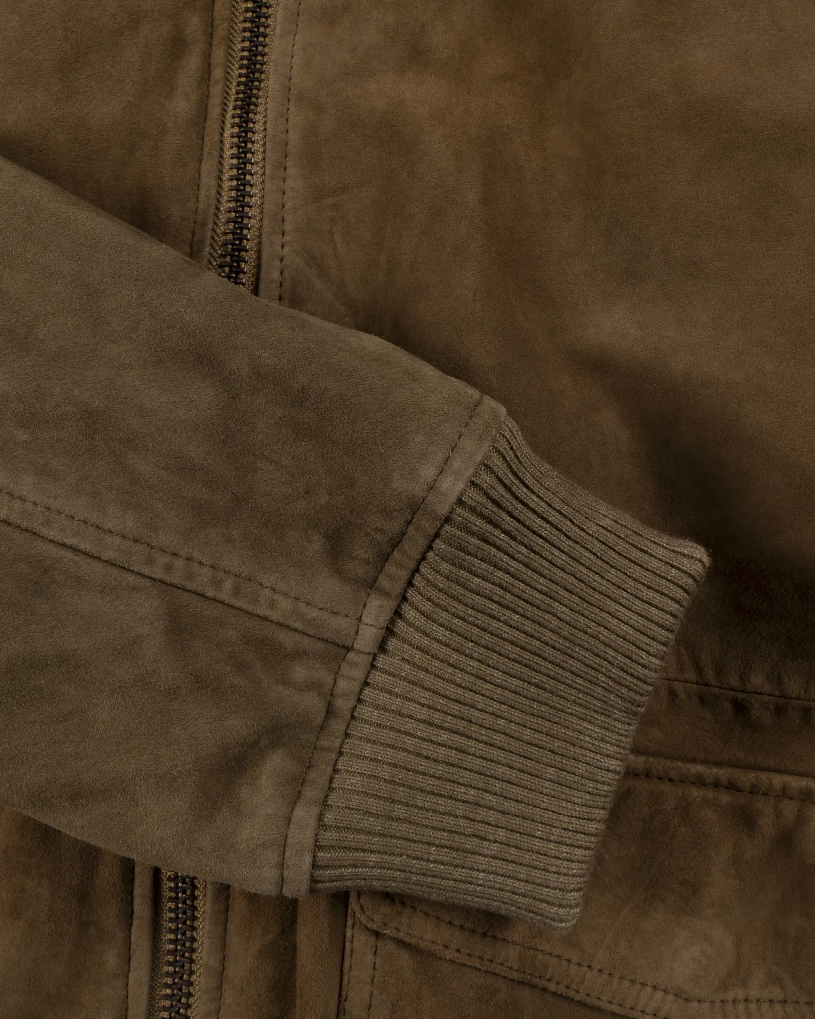 Militärfarbene Boyfriend Ziegen Velour Jacke von Benedetta Novi - BLOUSON BENEDETTA NOVI