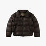 Mokkafarbene Gefütterte Soft Nappa Daunen Jacke von Giorgio Brato - Coats & Jackets GIORGIO BRATO