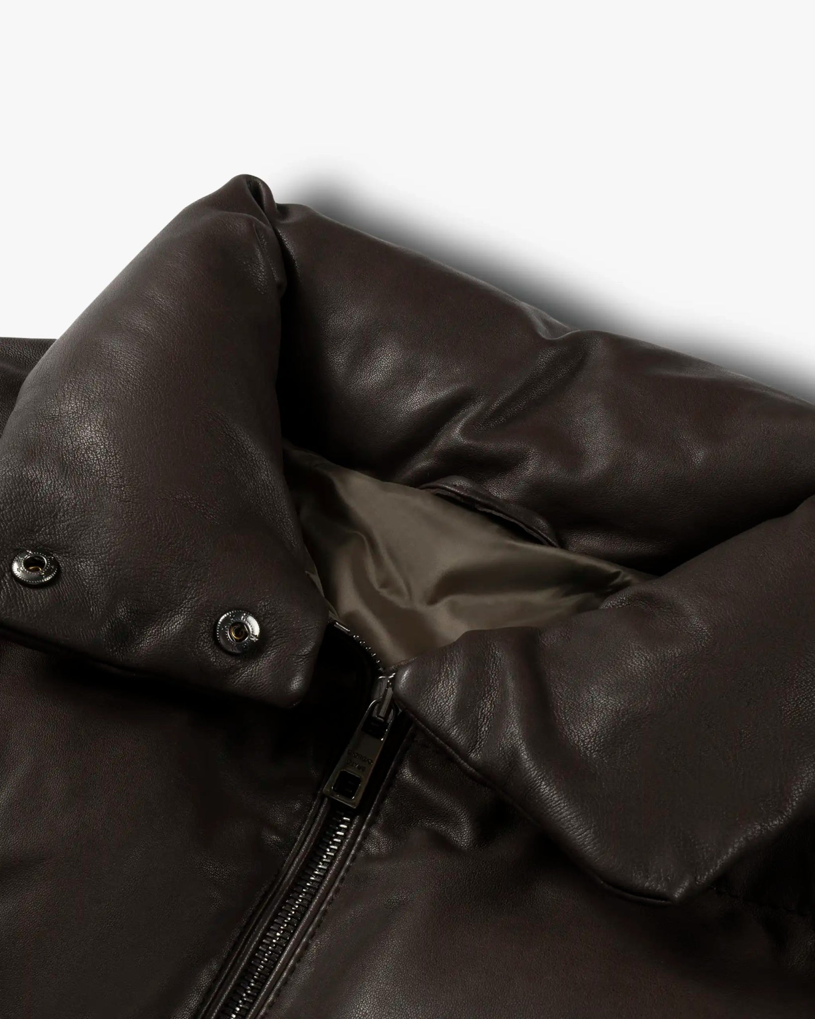 Mokkafarbene Gefütterte Soft Nappa Daunen Jacke von Giorgio Brato - Coats & Jackets GIORGIO BRATO