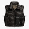 Mokkafarbene Gefütterte Soft Nappa Daunen Weste von Giorgio Brato - Vests GIORGIO BRATO