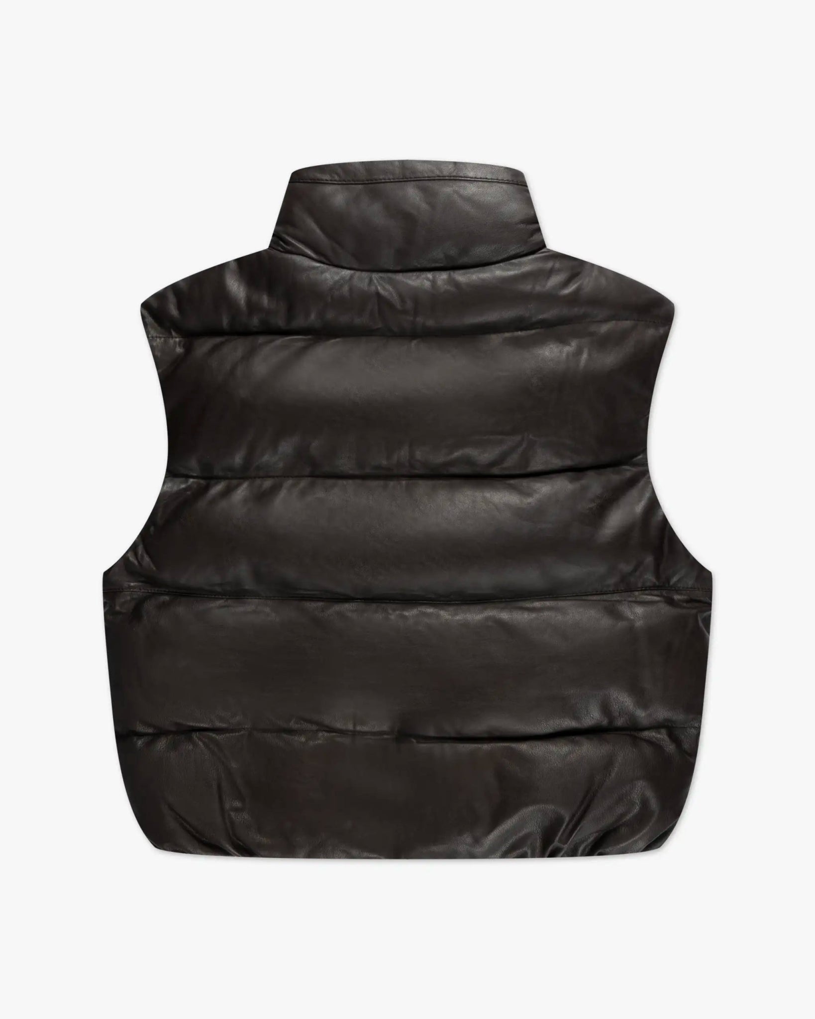 Mokkafarbene Gefütterte Soft Nappa Daunen Weste von Giorgio Brato - Vests GIORGIO BRATO