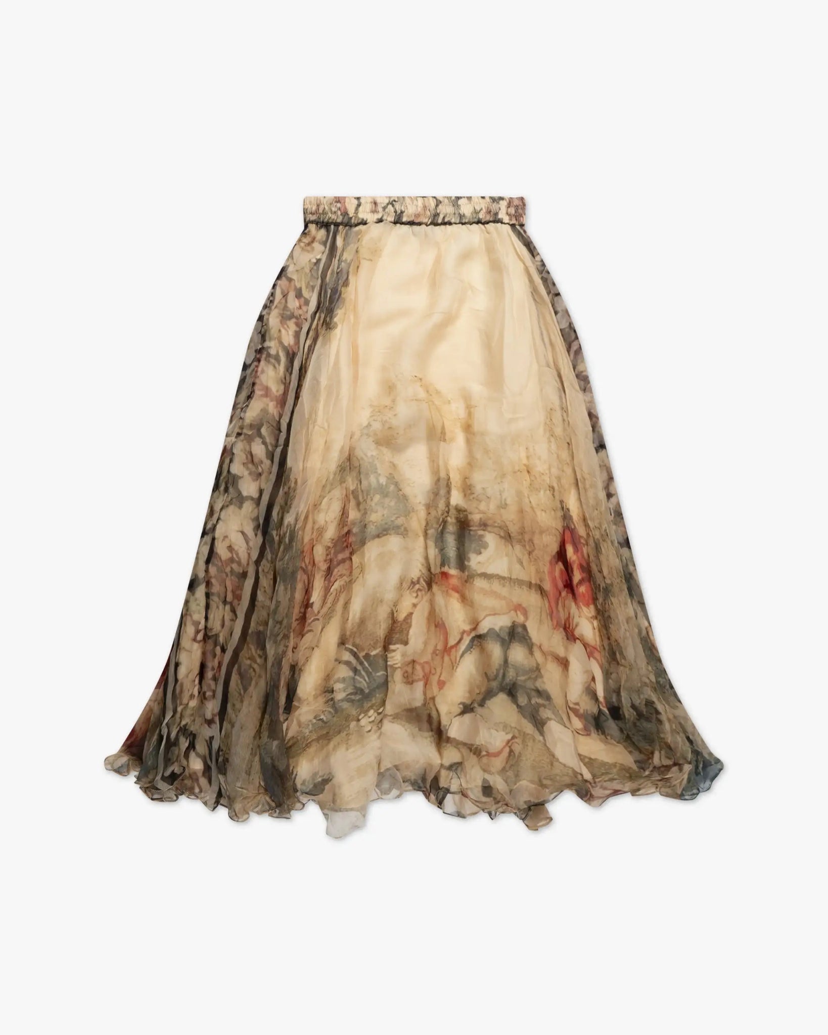 Multicolorfarbener Voile Rock von Mes Demoiselles Paris - Skirts DEMOISELLES