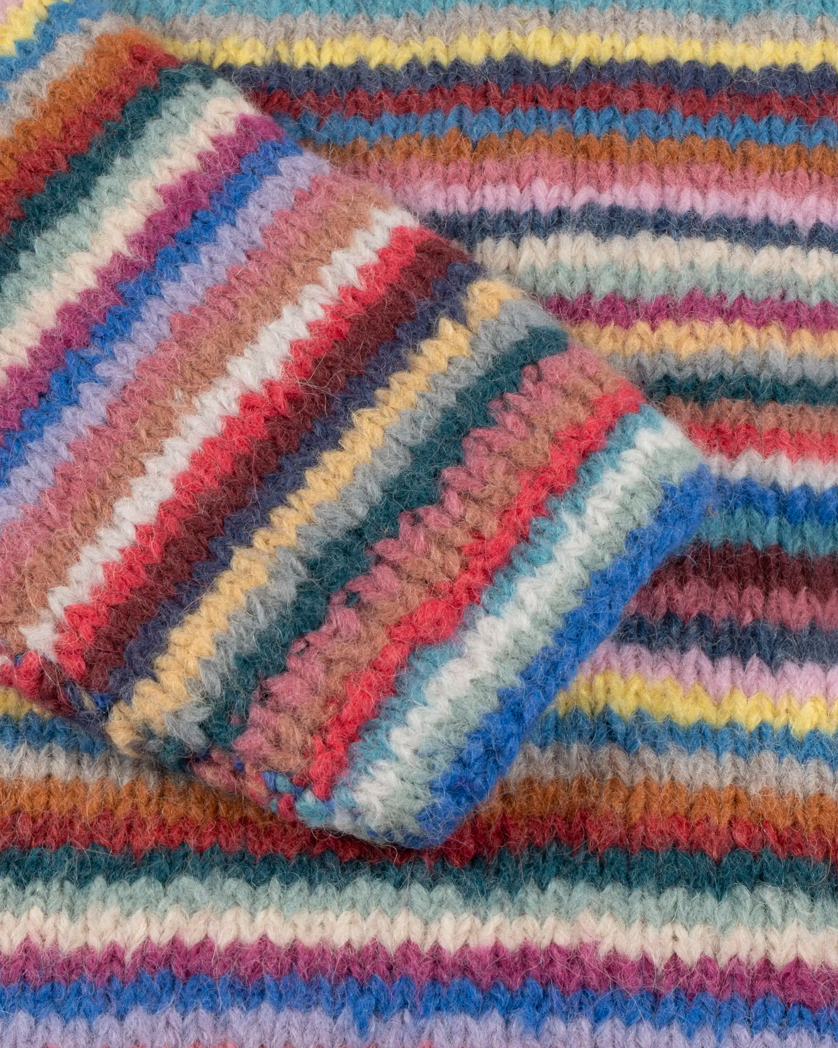 Multifarbener Boxy Rundhals Pullover von Frantic by Andrea Venturini - Knitwear FRANTIC