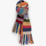 Multifarbener Grobstrick Schal mit Streifen von Frantic by Andrea Venturin - Knitwear FRANTIC