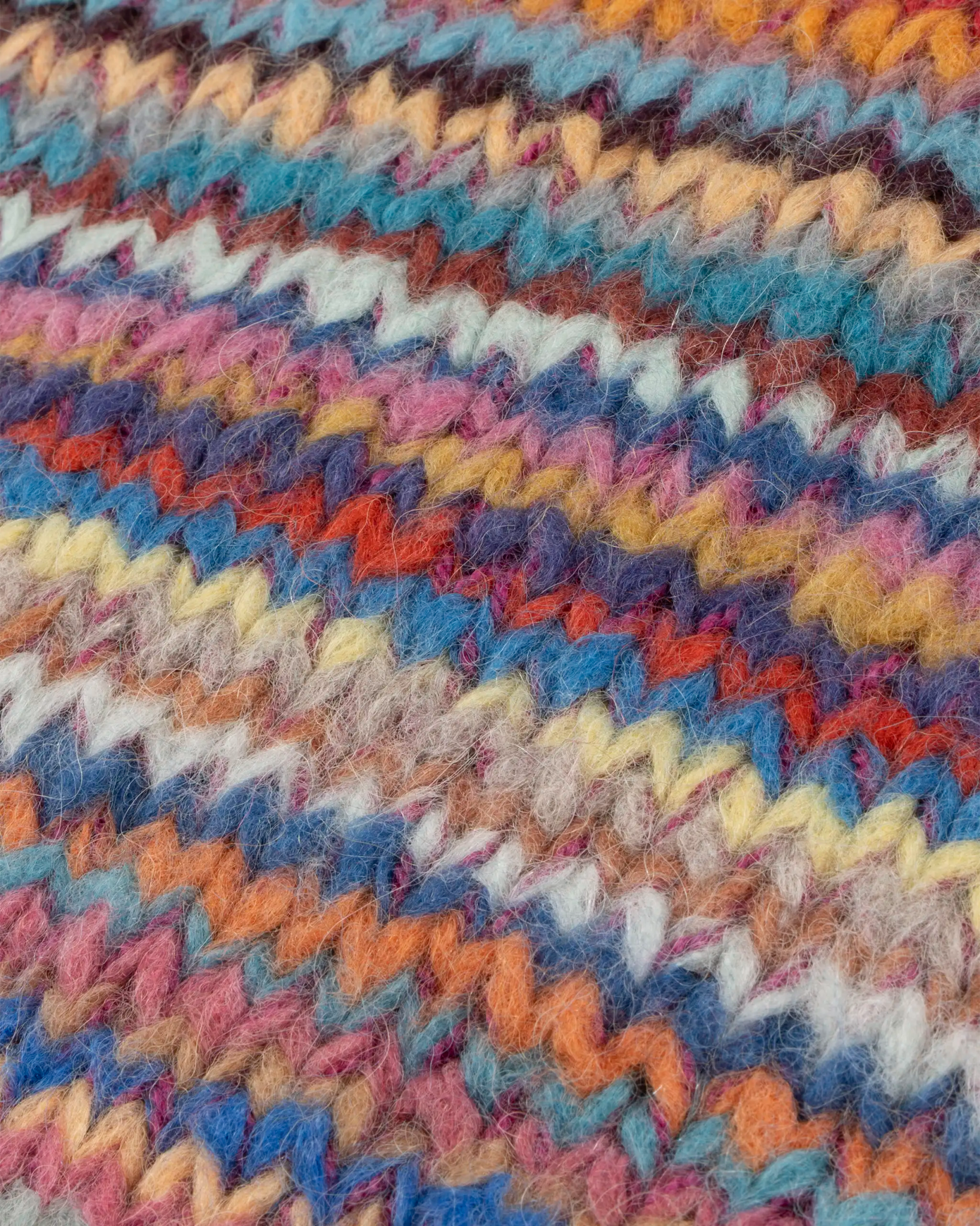 Multifarbener Zickzack Streifen Rollkragen Pullover von Frantic by Andrea Venturini - Knitwear FRANTIC