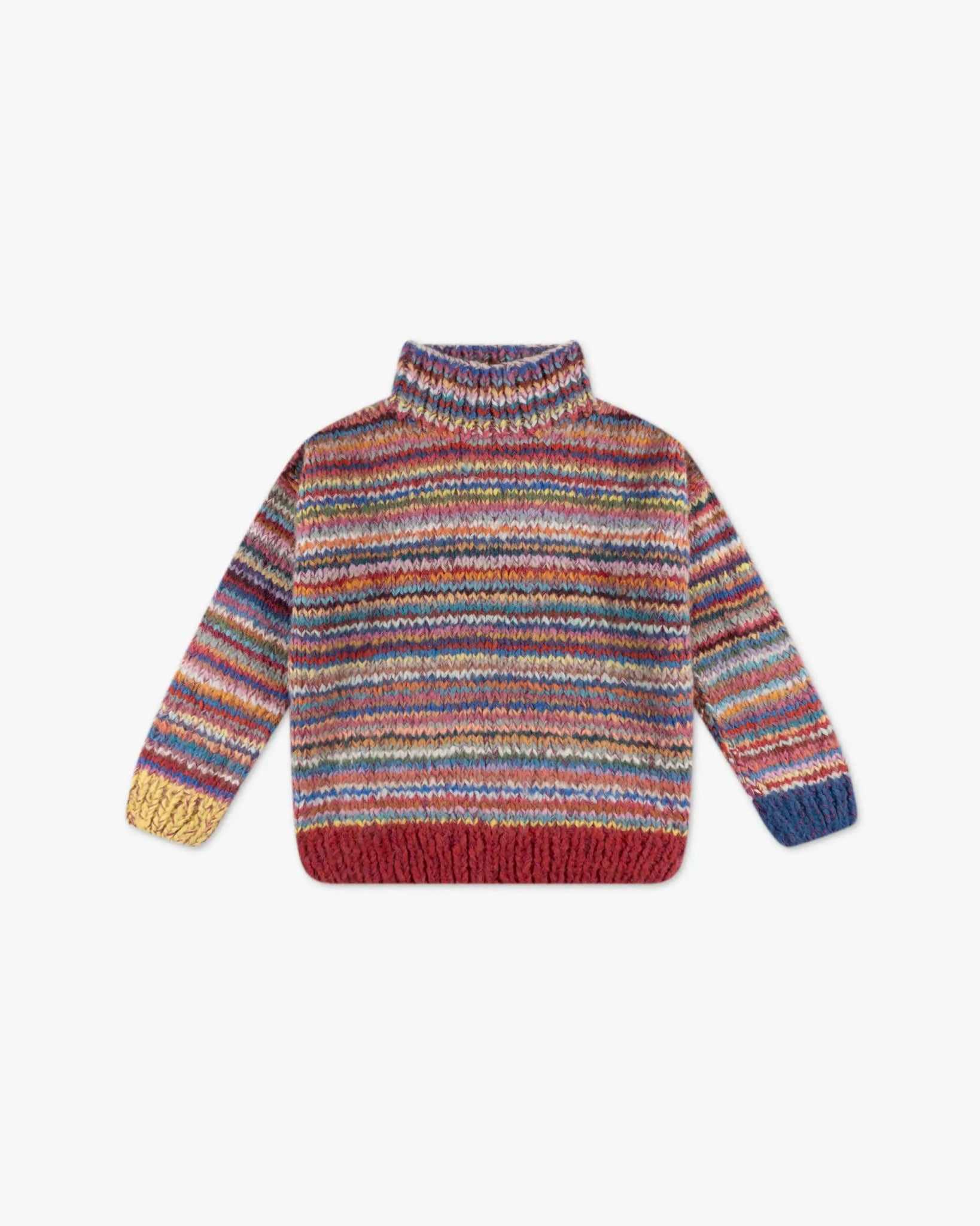 Multifarbener Zickzack Streifen Rollkragen Pullover von Frantic by Andrea Venturini - Knitwear FRANTIC