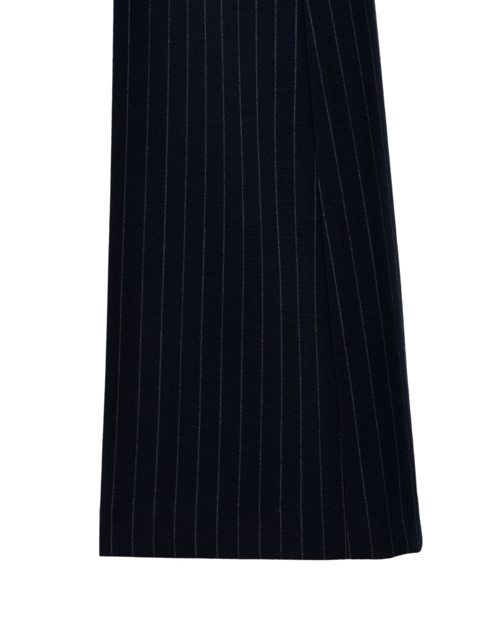 N21 | WOOL NEEDLE STRIPE LONG FLAIR PANTS - Trousers N21