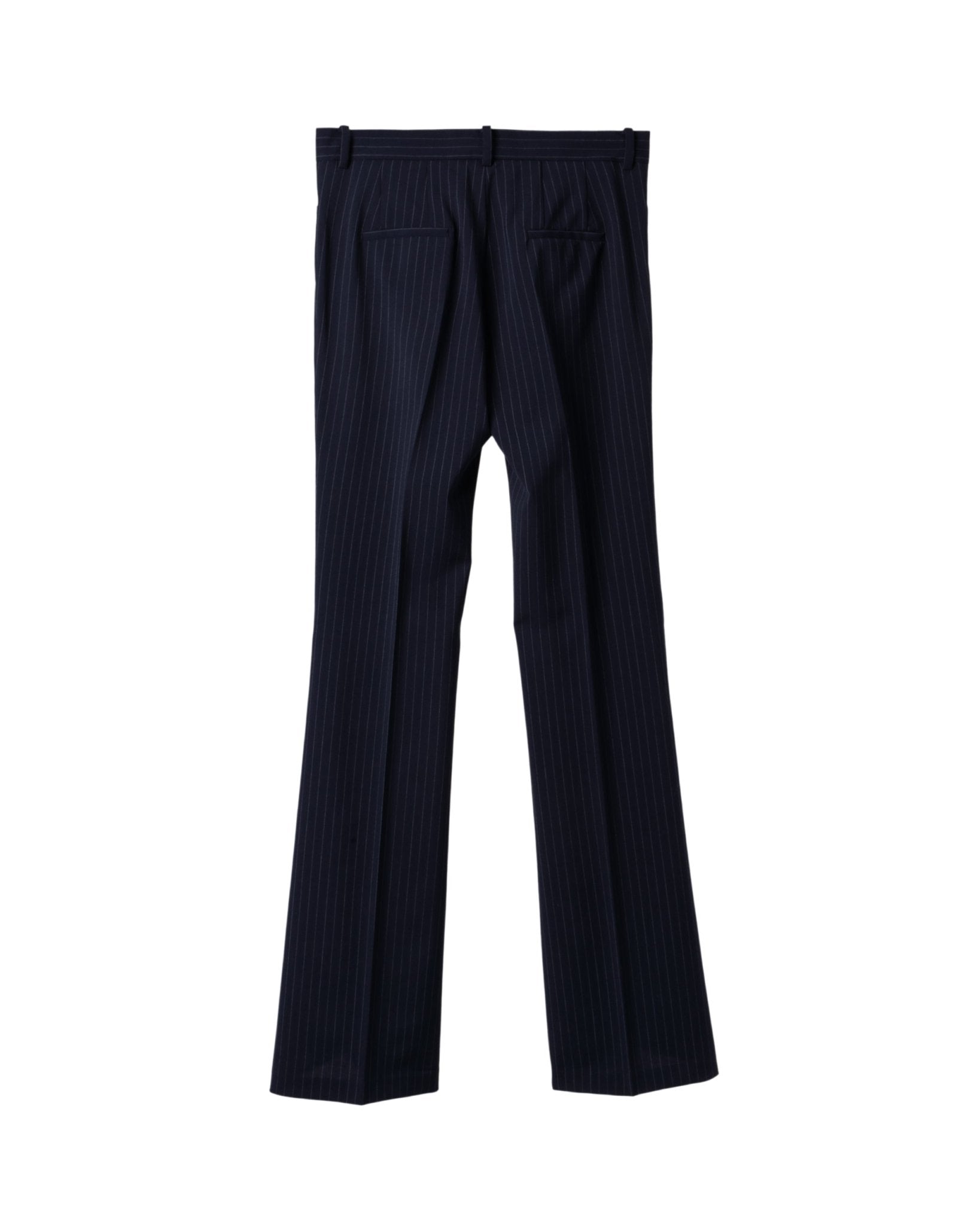 N21 | WOOL NEEDLE STRIPE LONG FLAIR PANTS - Trousers N21