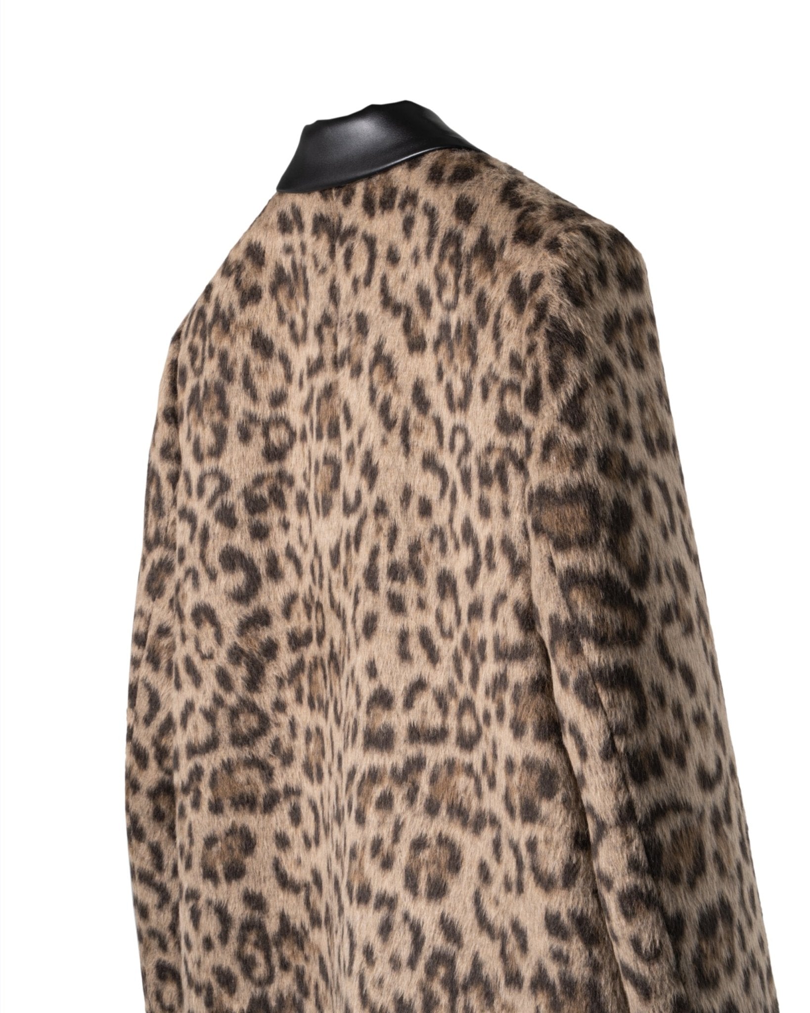 N21 | WOOLCOAT FAKE LEATHER REVER TRIM COAT - Coats & Jackets N21