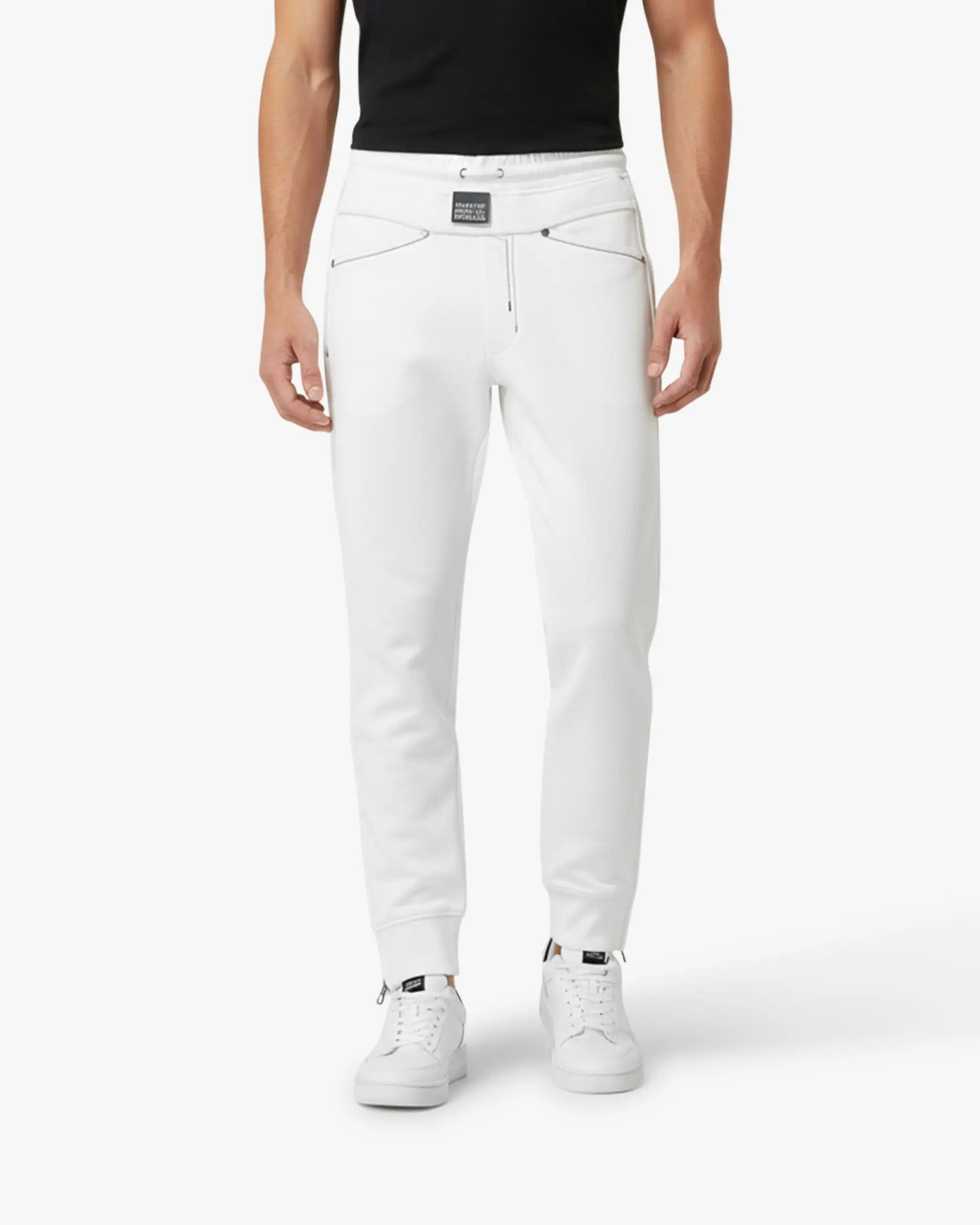 Natural Weiß Jersey Hose mit X - Pocket von Marithe Francois Girbaud - Trousers MARITHE FRANCOI