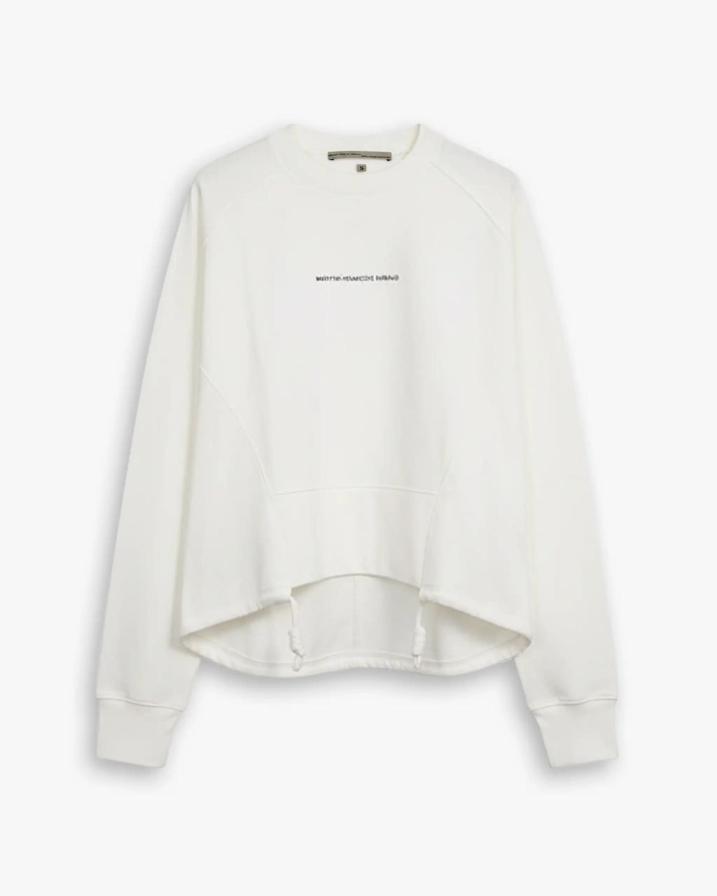 Natural Weiß Pullover mit Logo und Rundhalsausschnitt von Marithé François Girbaud