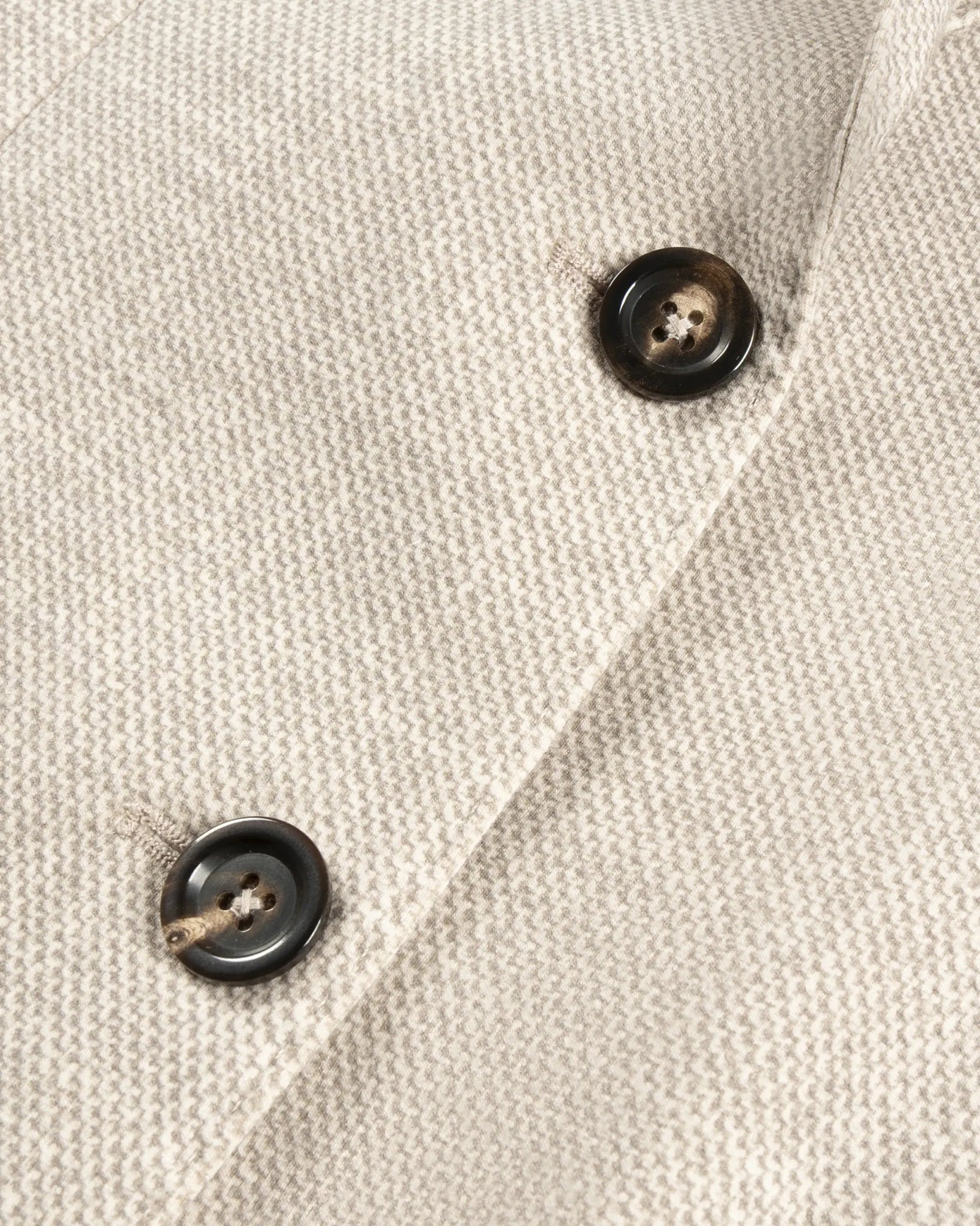 Naturfarbener Minimalmuster Zweiknopf - Blazer von Circolo - Blazers CIRCOLO 1901