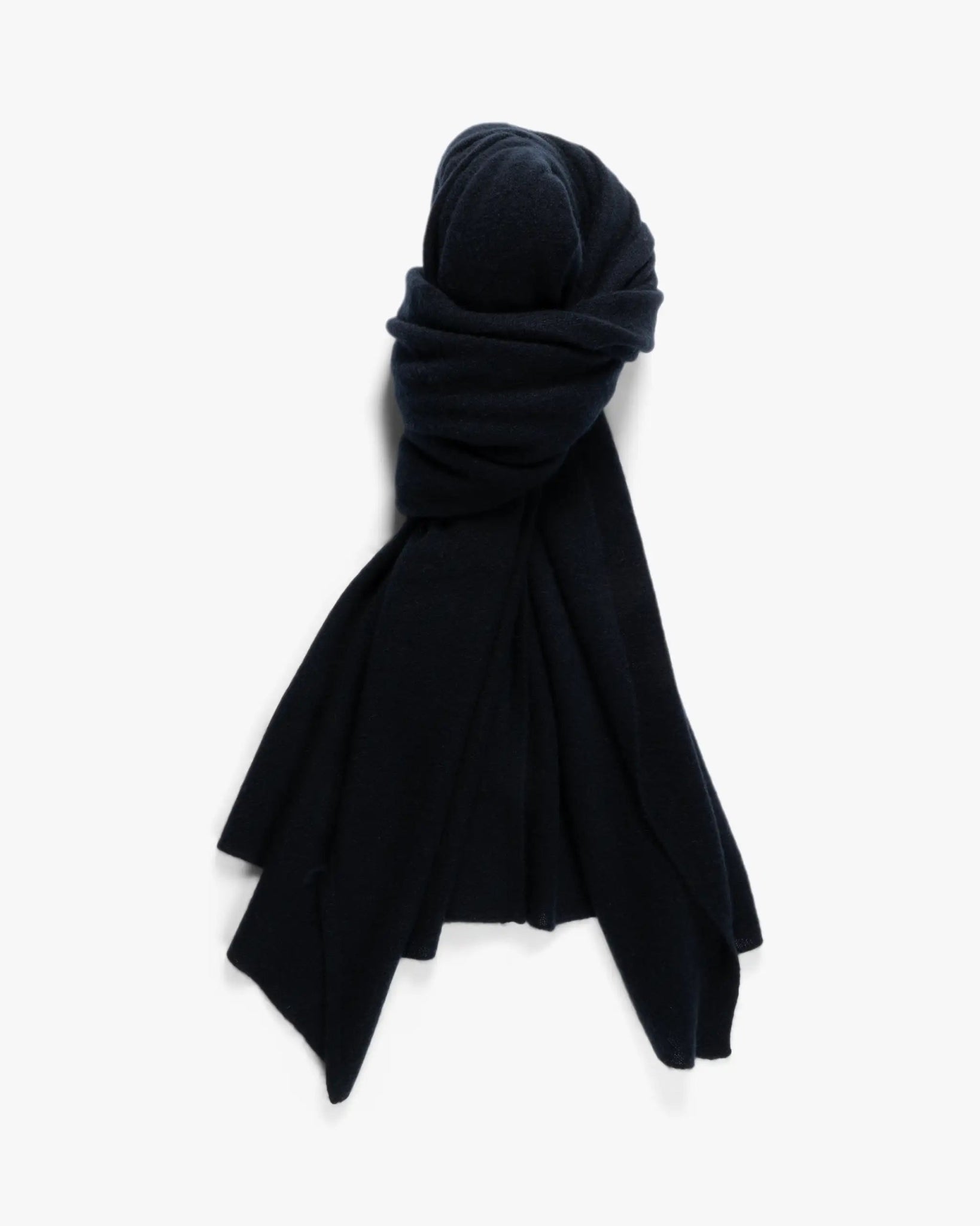 Navyfarbene 2 Fädige Cashmere Stola von Lunaria - Knitwear LUNARIA