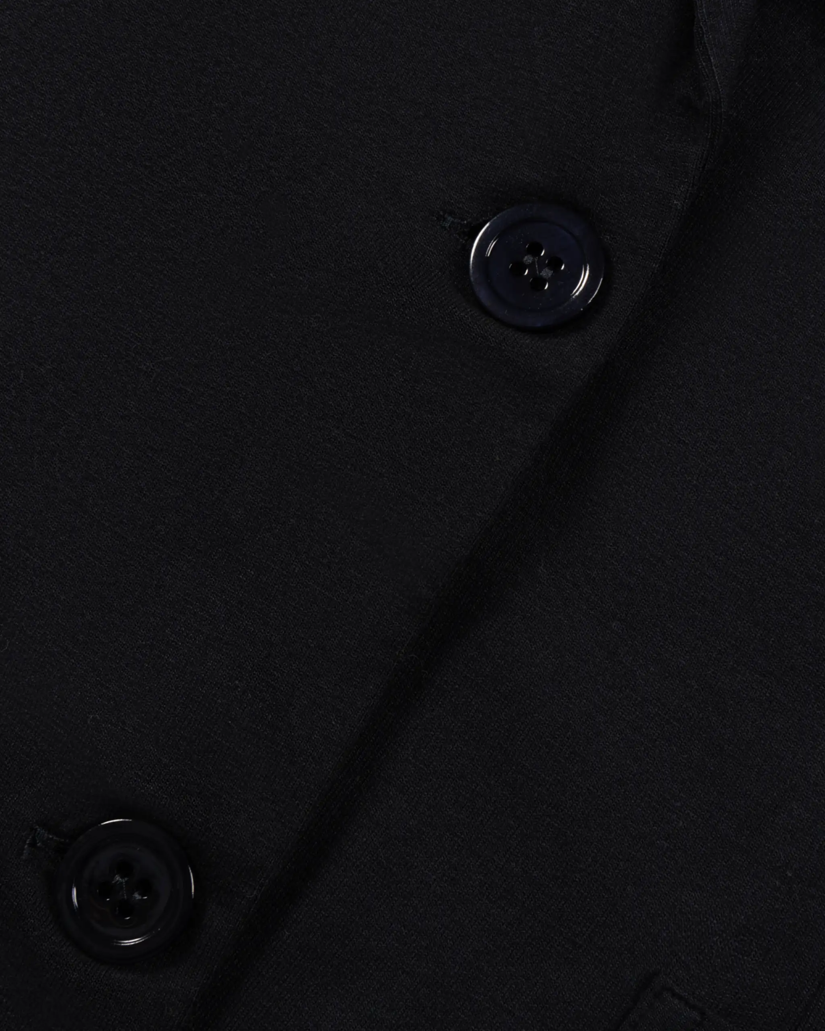 Navyfarbener Gefitteter 2 Knopf Shirt Blazer von Majestic Filatures - Shirts MAJESTIC